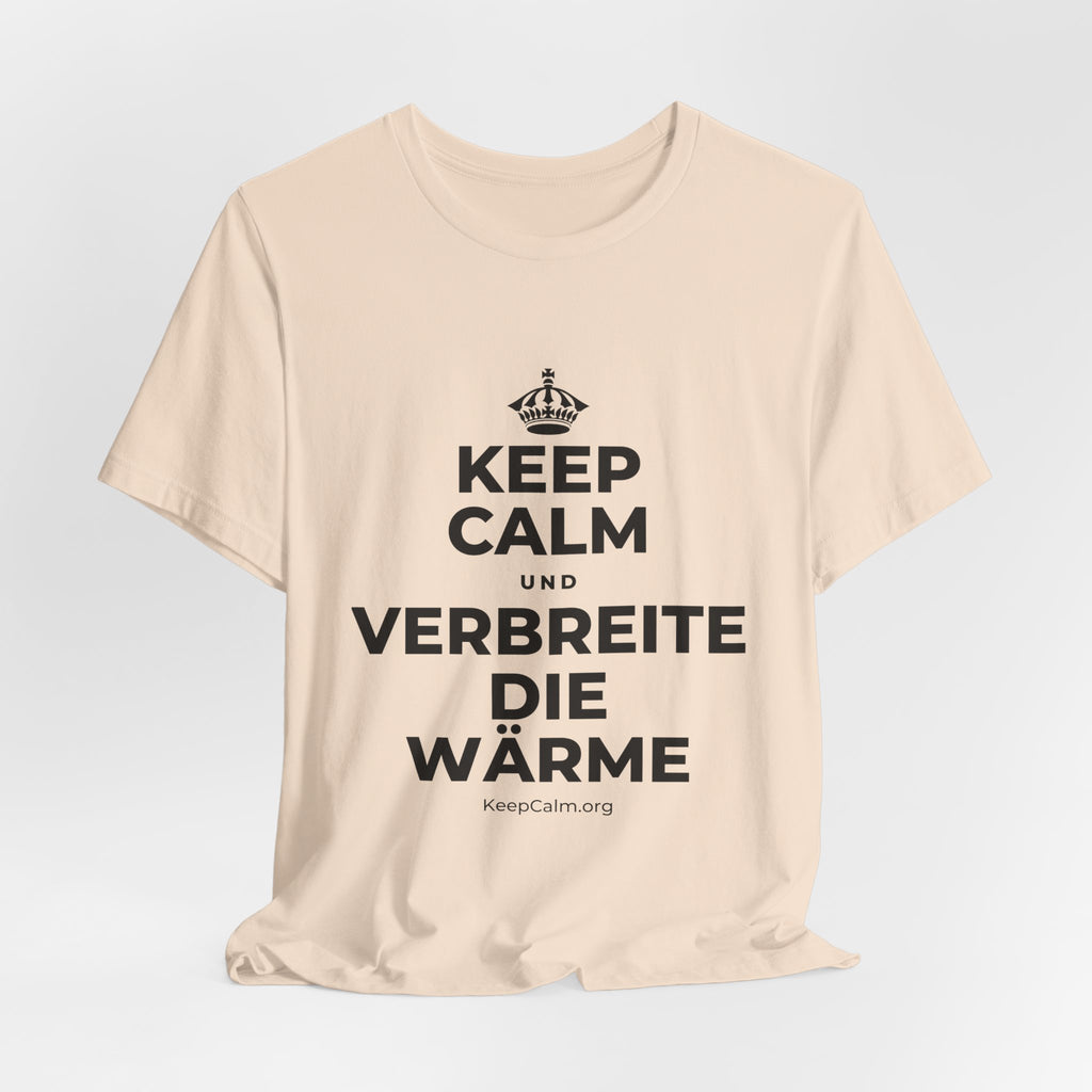 KEEP CALM UND VERBREITE DIE WÄRME T-Shirt (Soft Cream–Heather Mauve)
