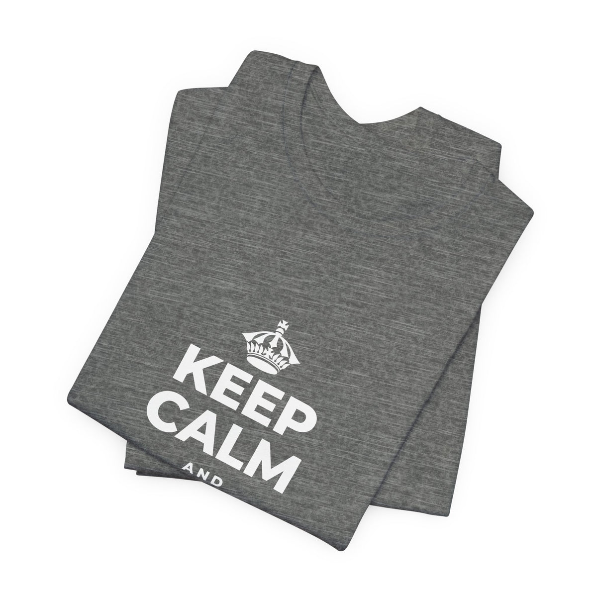 KEEP CALM AND KEEP DREAMING T-Shirt (Baby Blue–Silver)