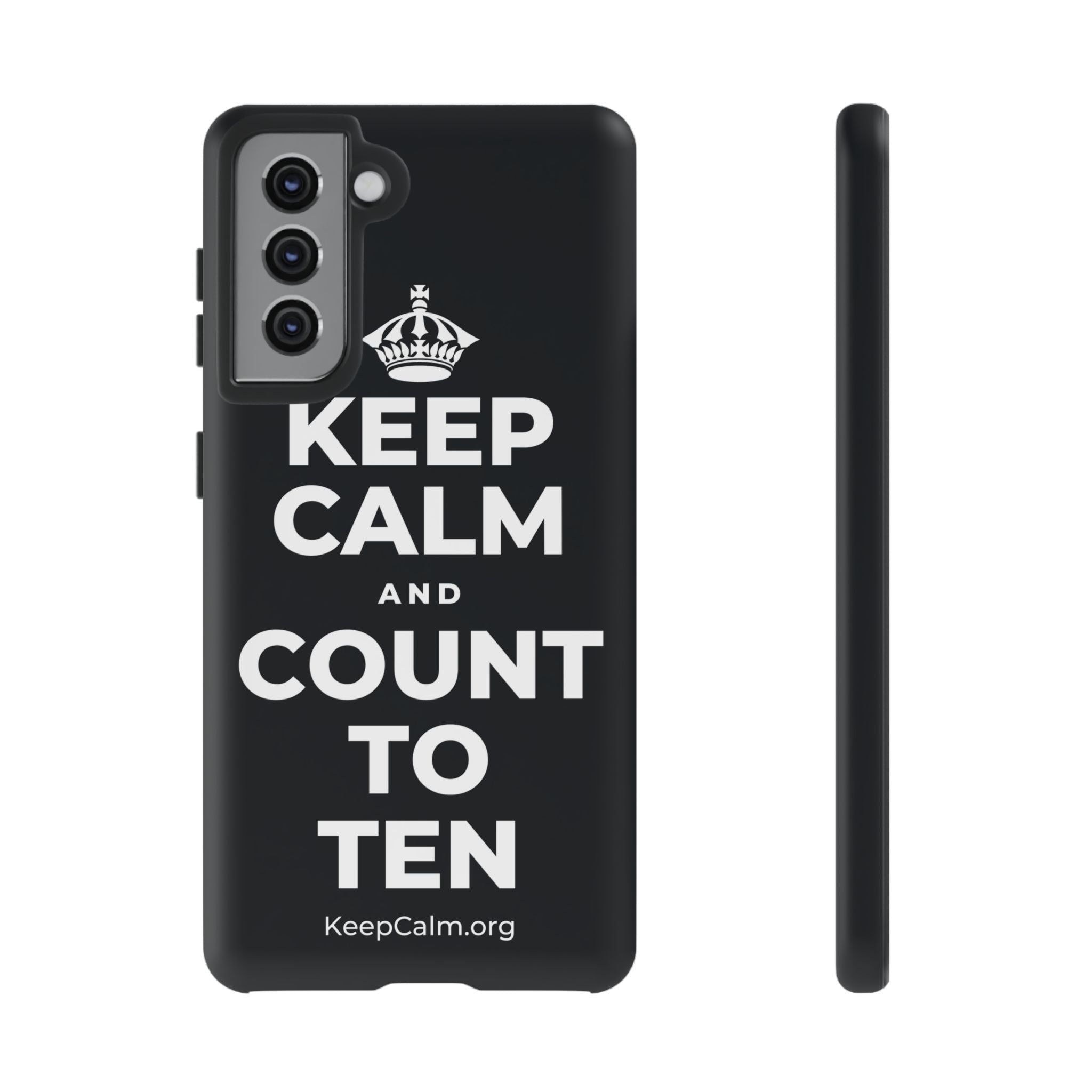 KEEP CALM AND COUNT TO TEN Phone Case (Dark)