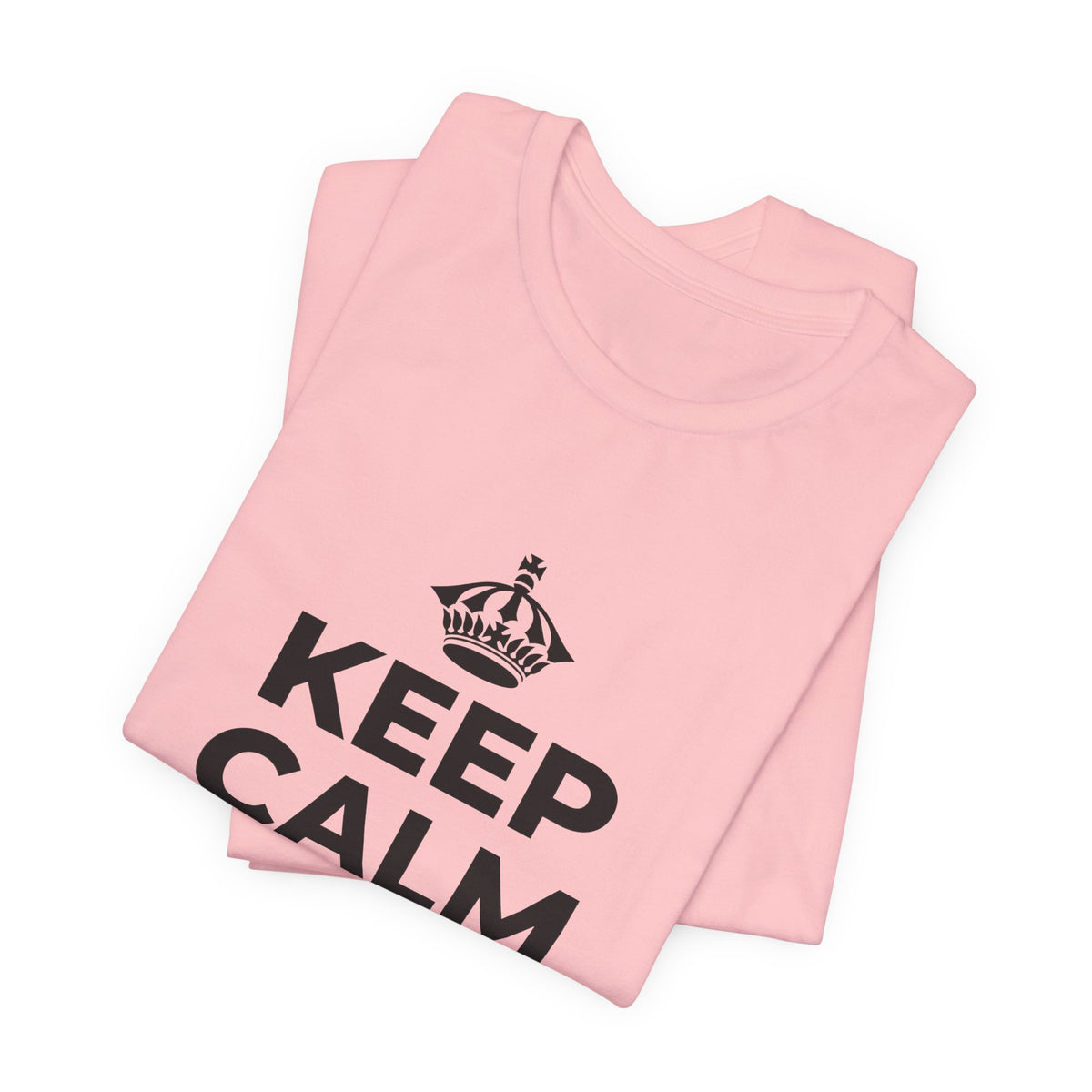 KEEP CALM AND LOCK IN T-Shirt (White–Asphalt)