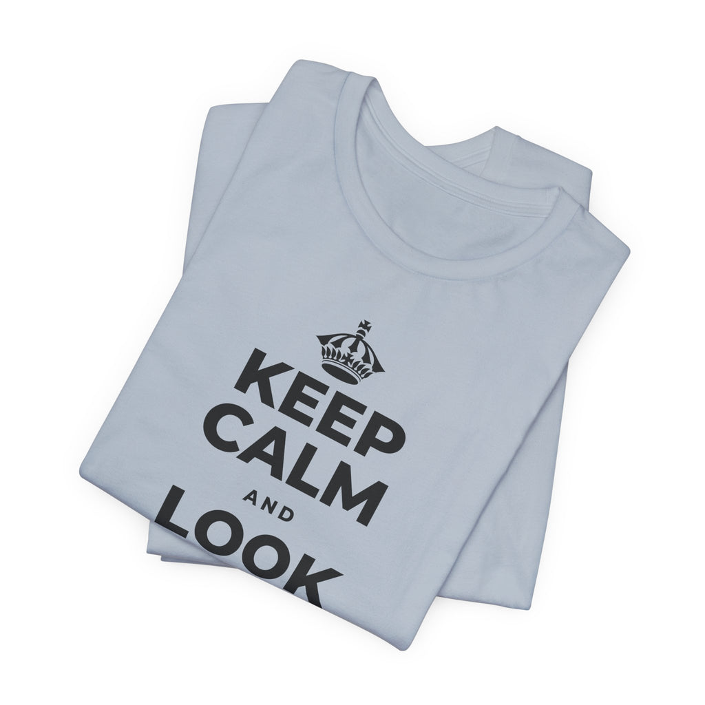 KEEP CALM AND LOOK FOR THE LIGHT T-Shirt (White–Asphalt)