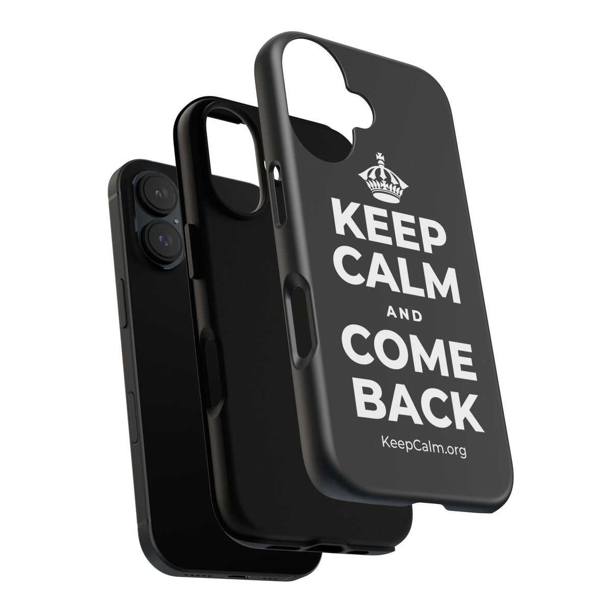 KEEP CALM AND COME BACK Phone Case (Dark)