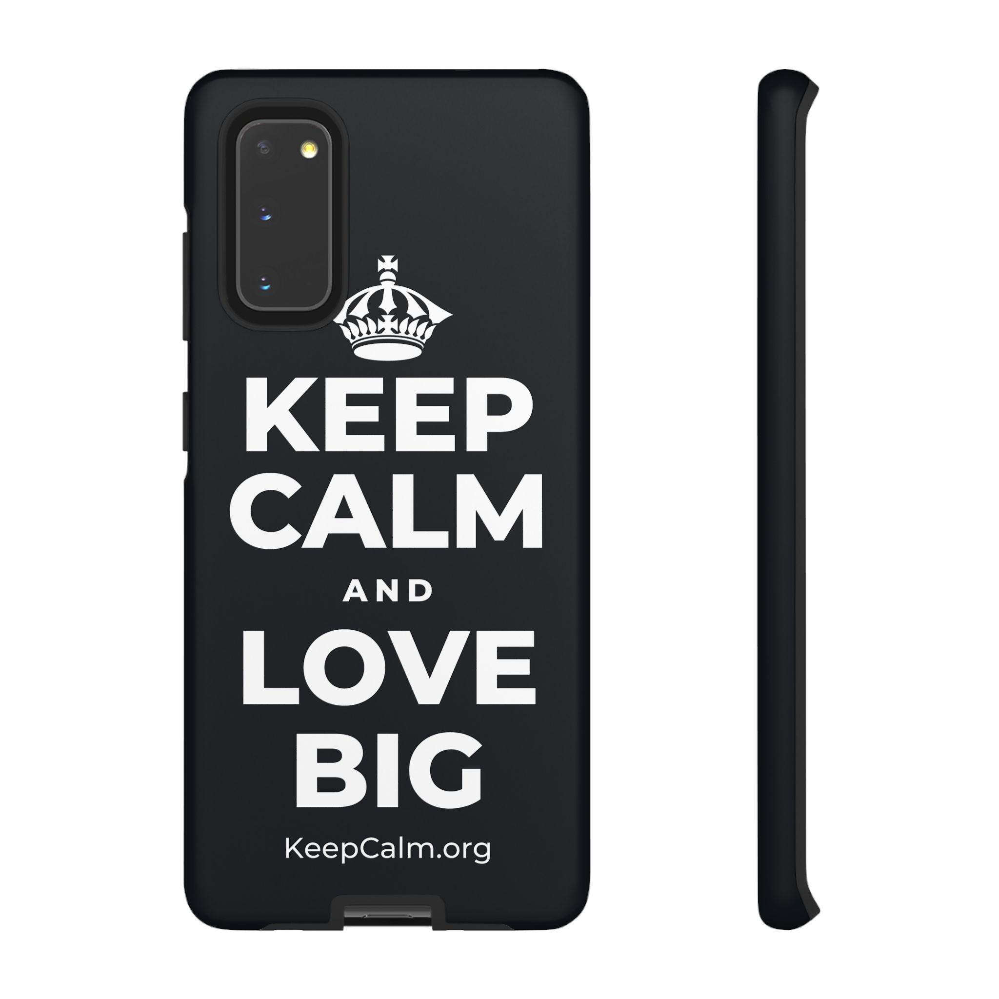 KEEP CALM AND LOVE BIG Phone Case (Dark)