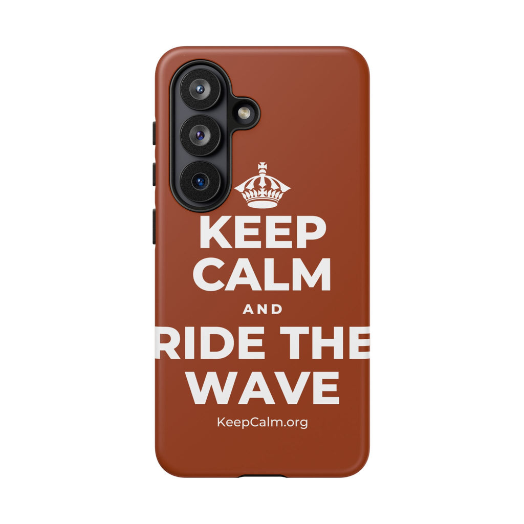 KEEP CALM AND RIDE THE WAVE Phone Case