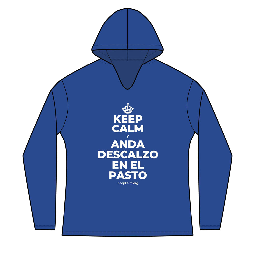 KEEP CALM Y ANDA DESCALZO EN EL PASTO Women's Long Sleeve Hoodie