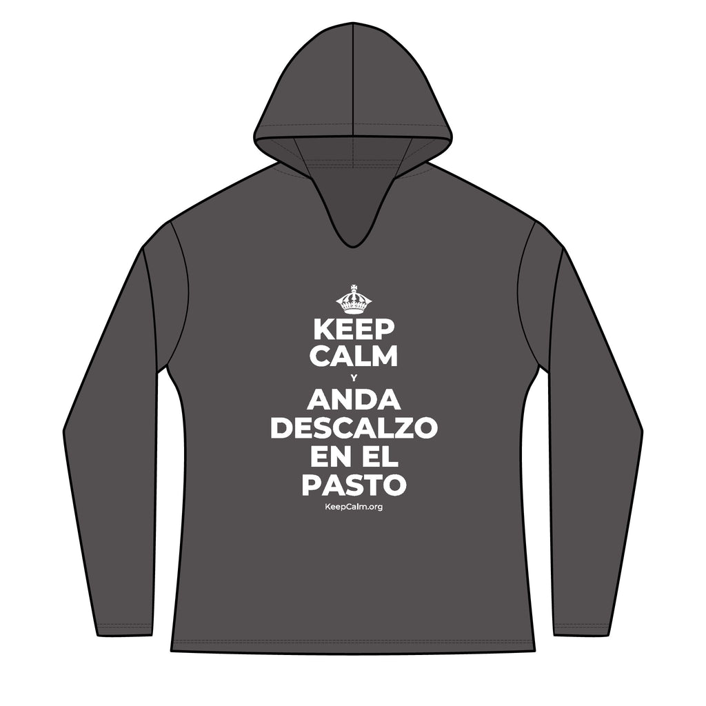 KEEP CALM Y ANDA DESCALZO EN EL PASTO Women's Long Sleeve Hoodie