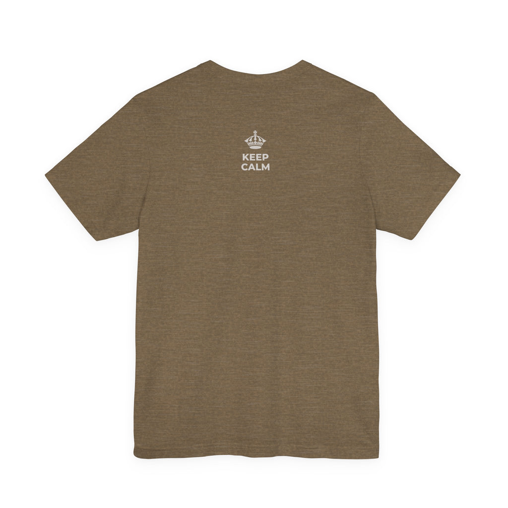 KEEP CALM A ALOHA IĀ ʻOE IHO, A LAILA I KEKAHI T-Shirt (Soft Cream–Heather Mauve)