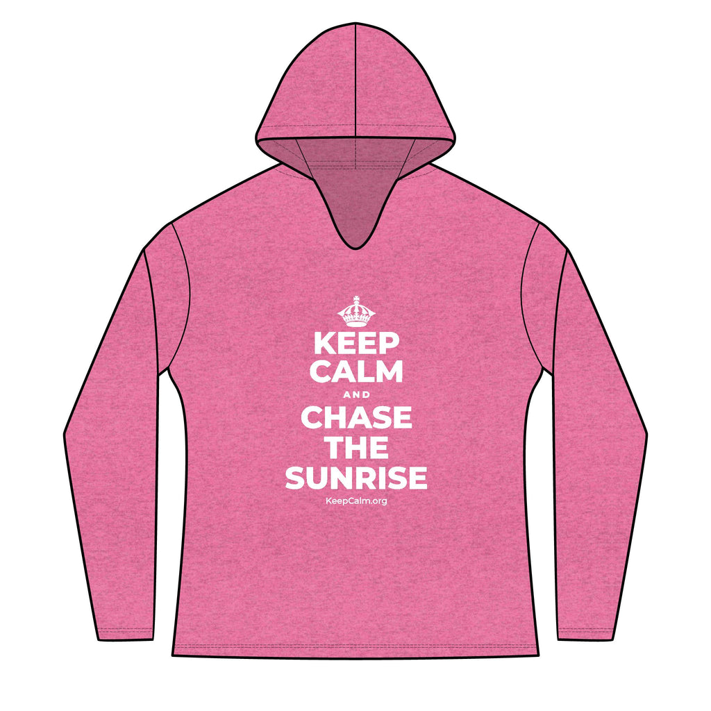 KEEP CALM AND CHASE THE SUNRISE Women's Long Sleeve Hoodie