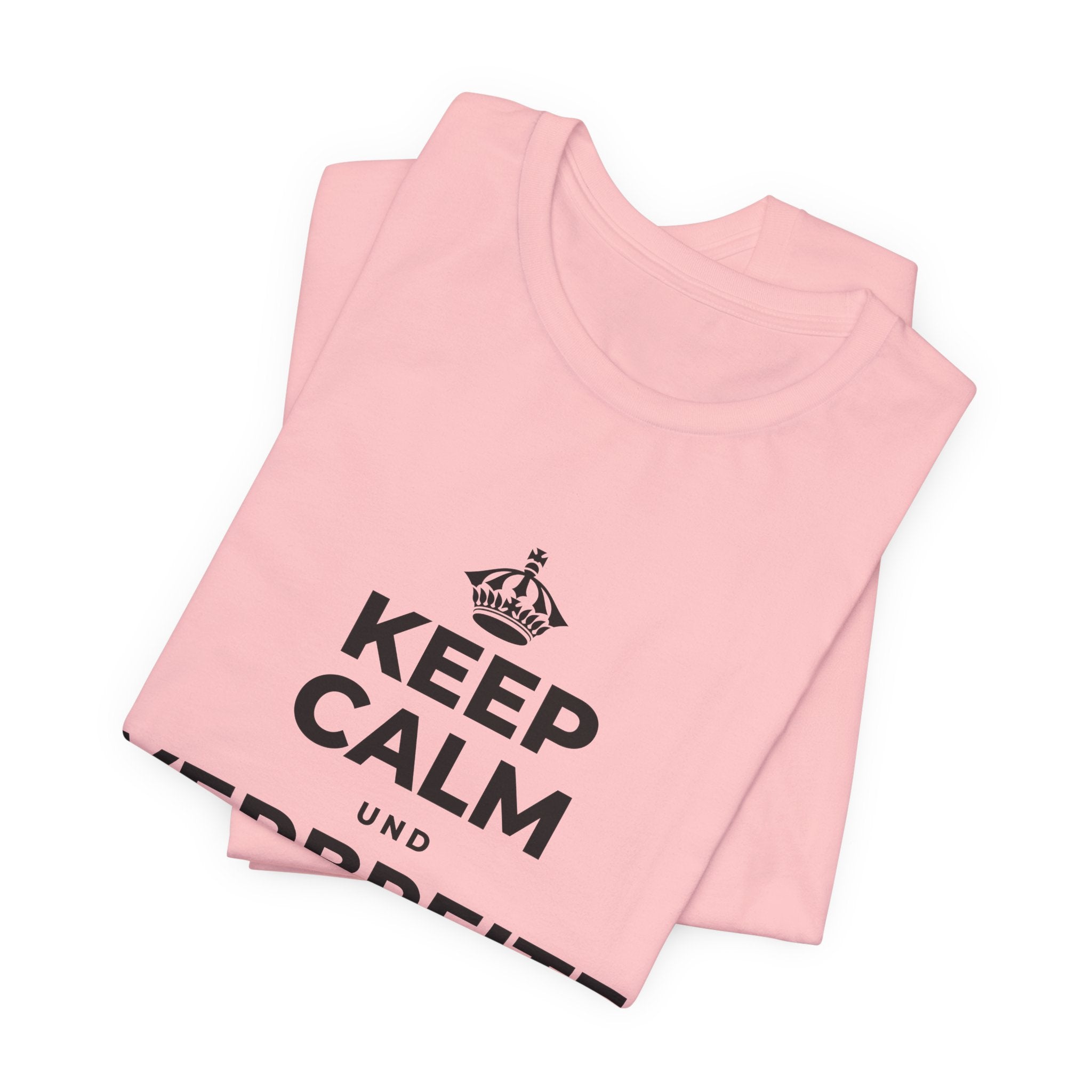 KEEP CALM UND VERBREITE DIE WÄRME T-Shirt (White–Asphalt)