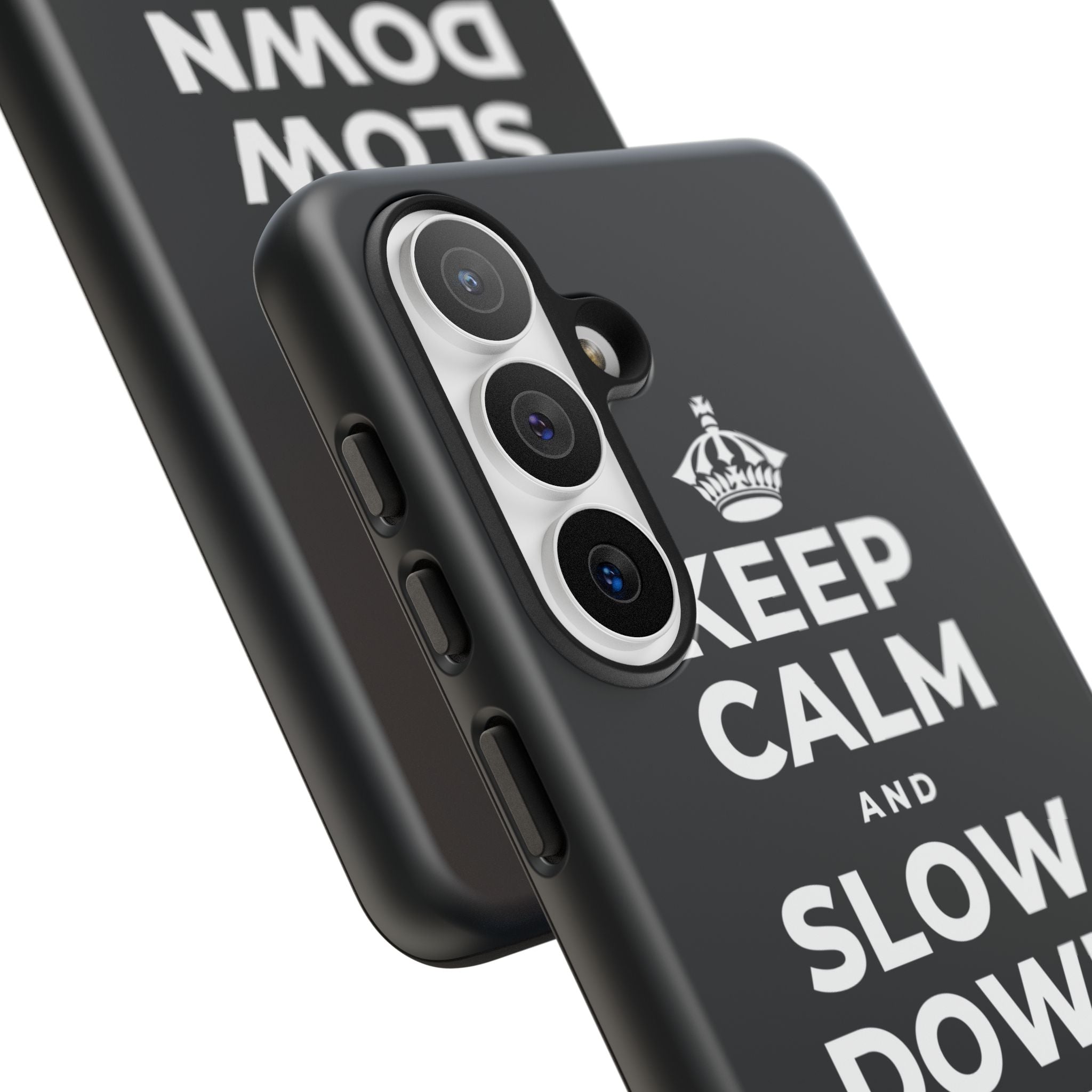 KEEP CALM AND SLOW DOWN WITH THE SEASON Phone Case (Dark)
