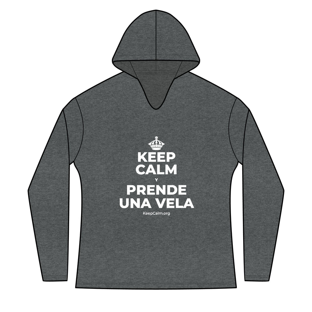 KEEP CALM Y PRENDE UNA VELA Women's Long Sleeve Hoodie
