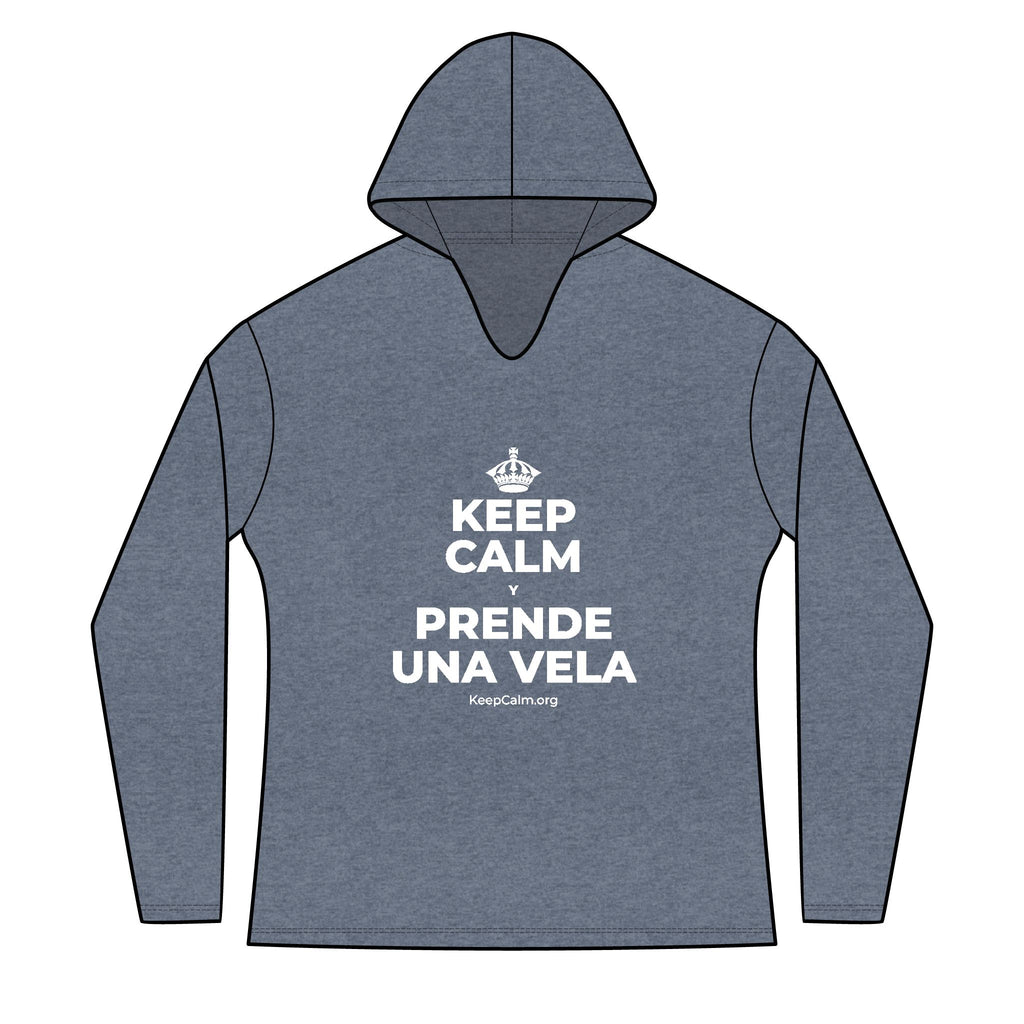 KEEP CALM Y PRENDE UNA VELA Women's Long Sleeve Hoodie