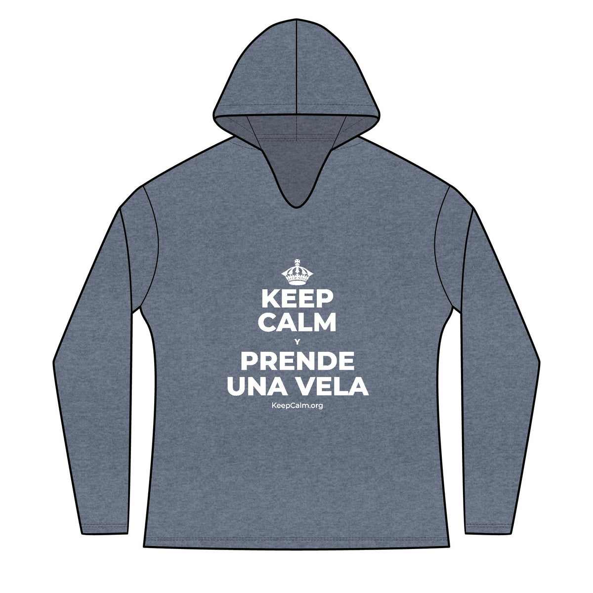 KEEP CALM Y PRENDE UNA VELA Women's Long Sleeve Hoodie