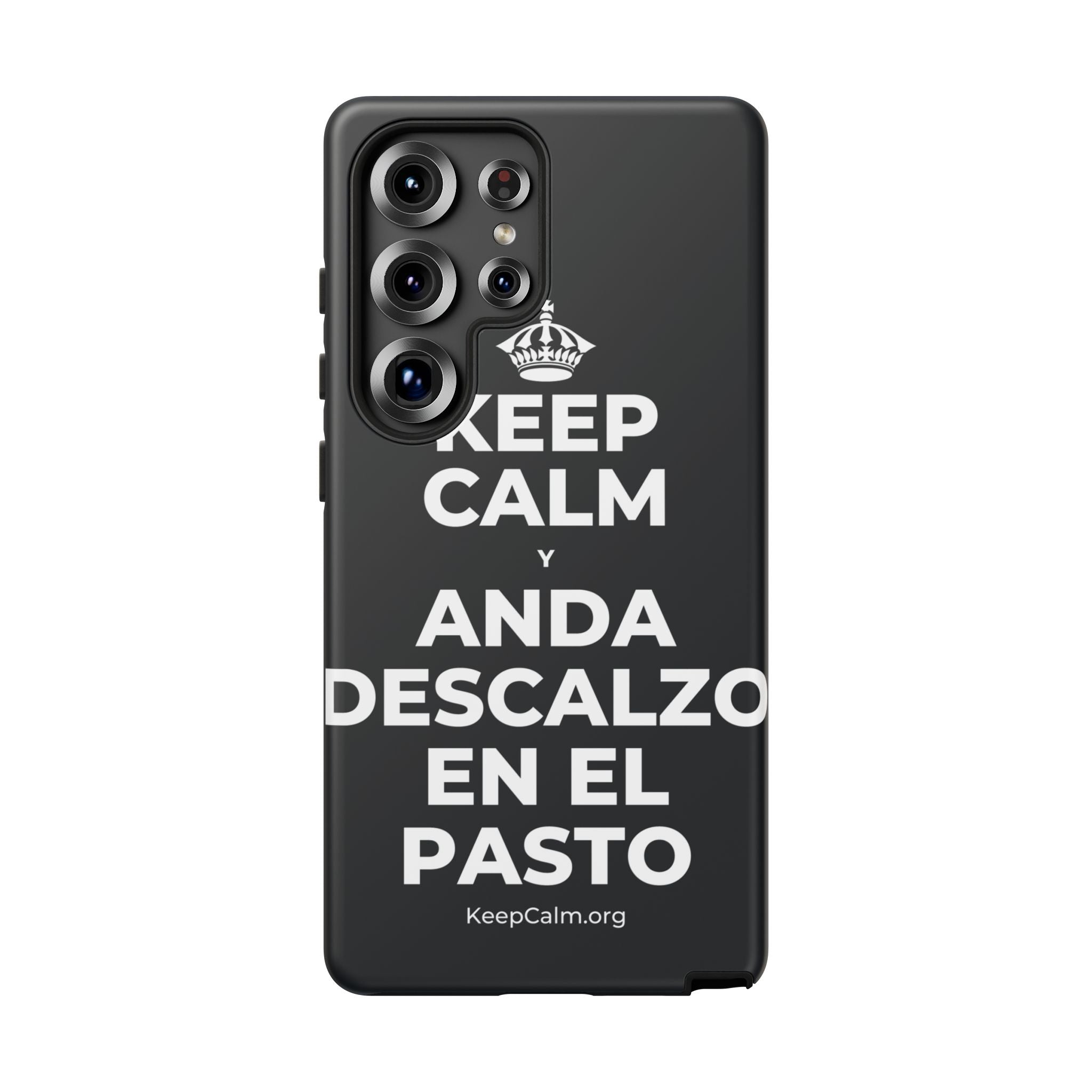 KEEP CALM Y ANDA DESCALZO EN EL PASTO Phone Case (Dark)