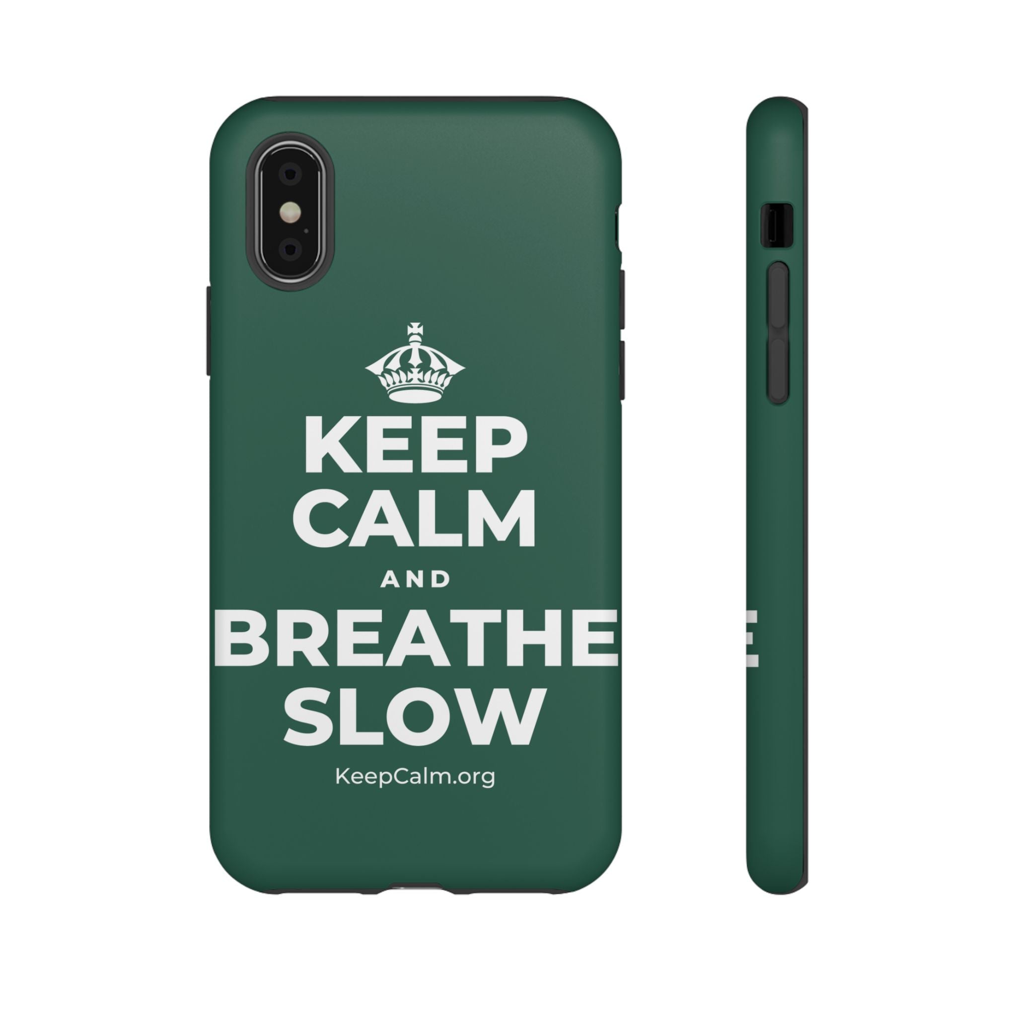 KEEP CALM AND BREATHE SLOW Phone Case