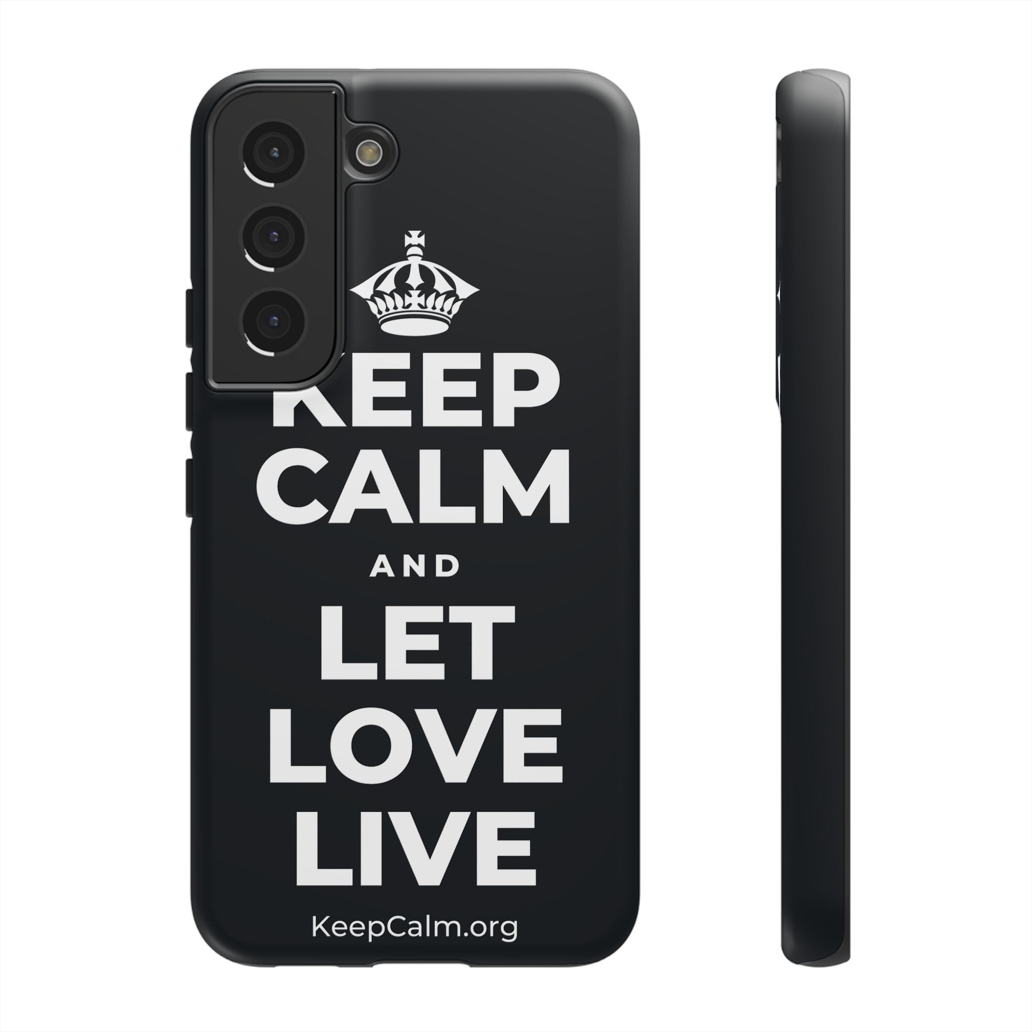 KEEP CALM AND LET LOVE LIVE Phone Case (Dark)