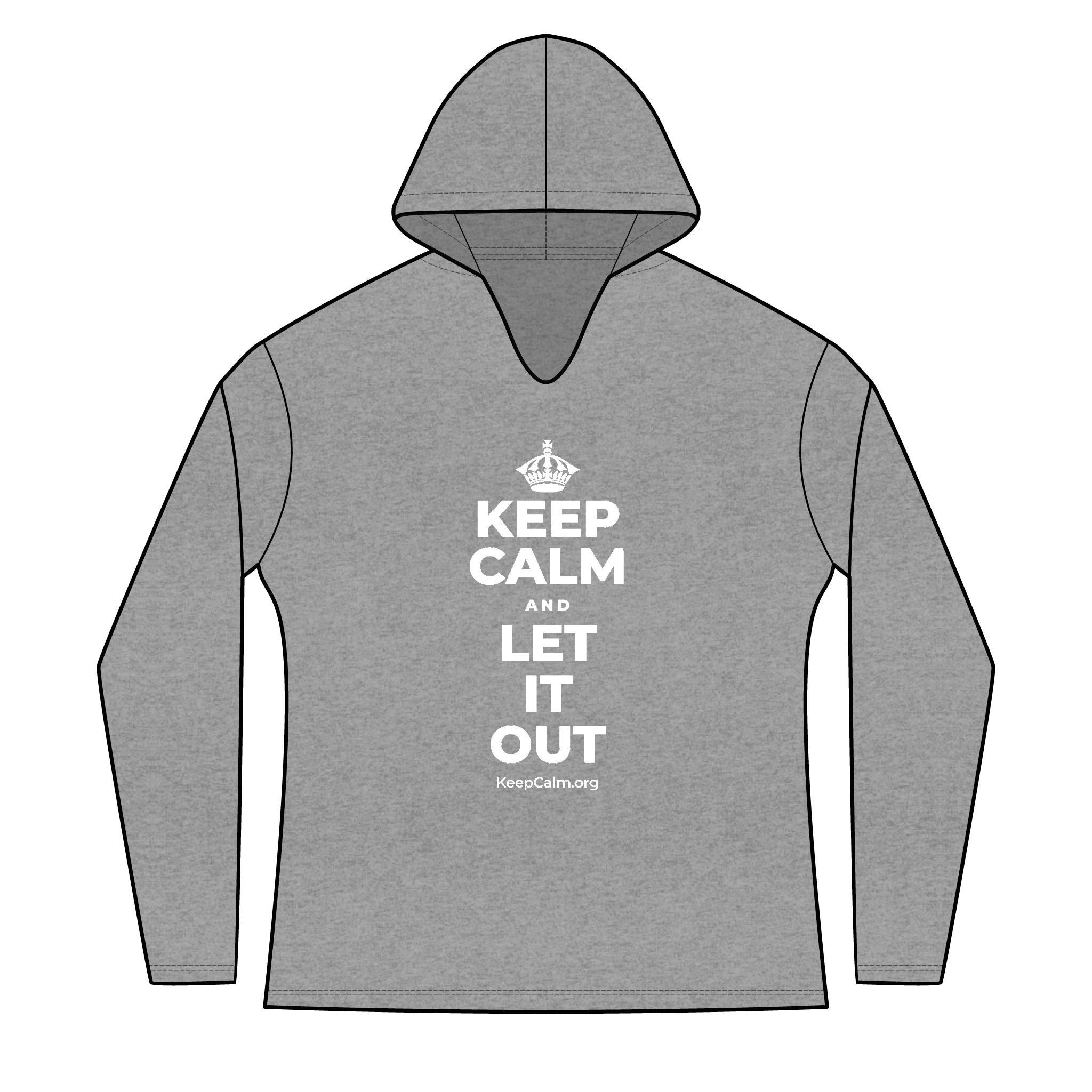 KEEP CALM AND LET IT OUT Women's Long Sleeve Hoodie