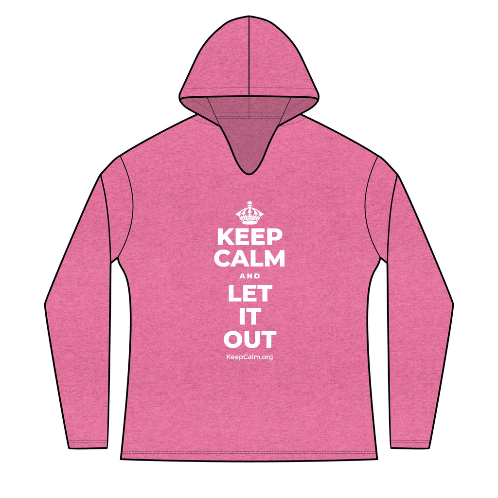 KEEP CALM AND LET IT OUT Women's Long Sleeve Hoodie