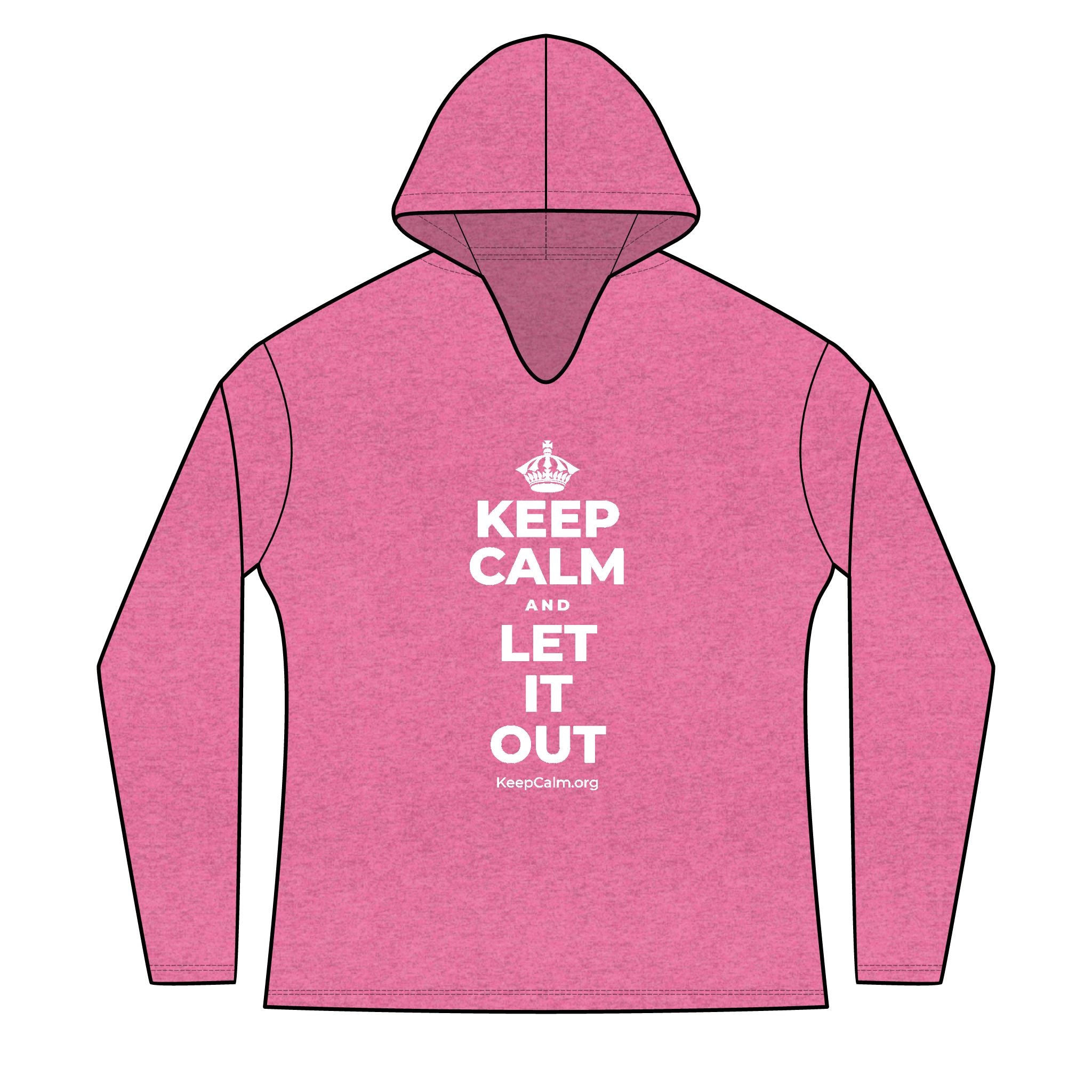 KEEP CALM AND LET IT OUT Women's Long Sleeve Hoodie