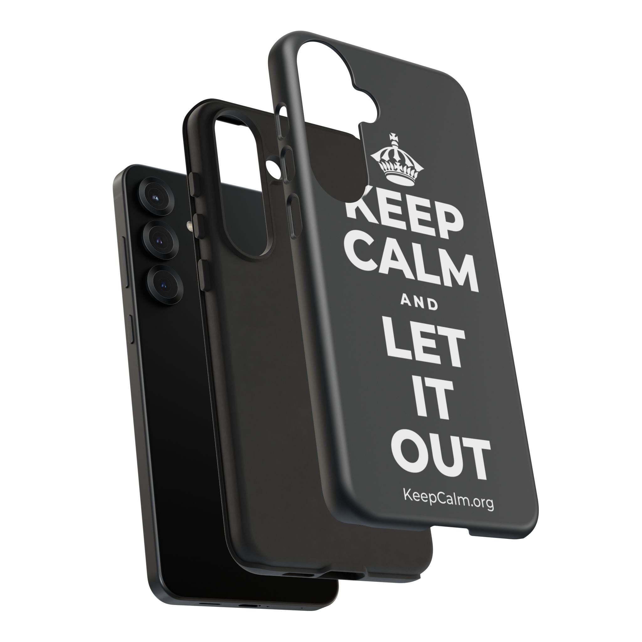 KEEP CALM AND LET IT OUT Phone Case (Dark)