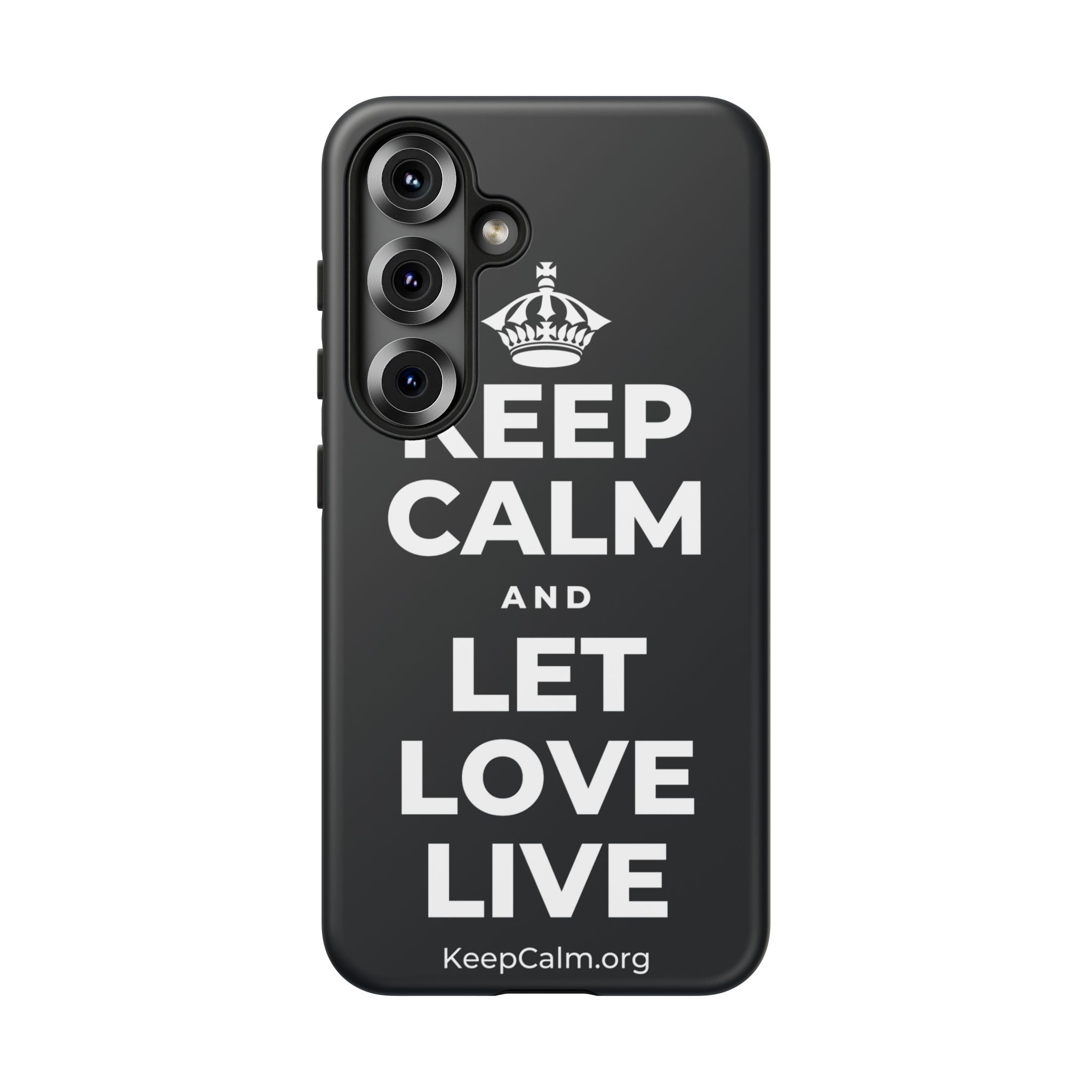 KEEP CALM AND LET LOVE LIVE Phone Case (Dark)