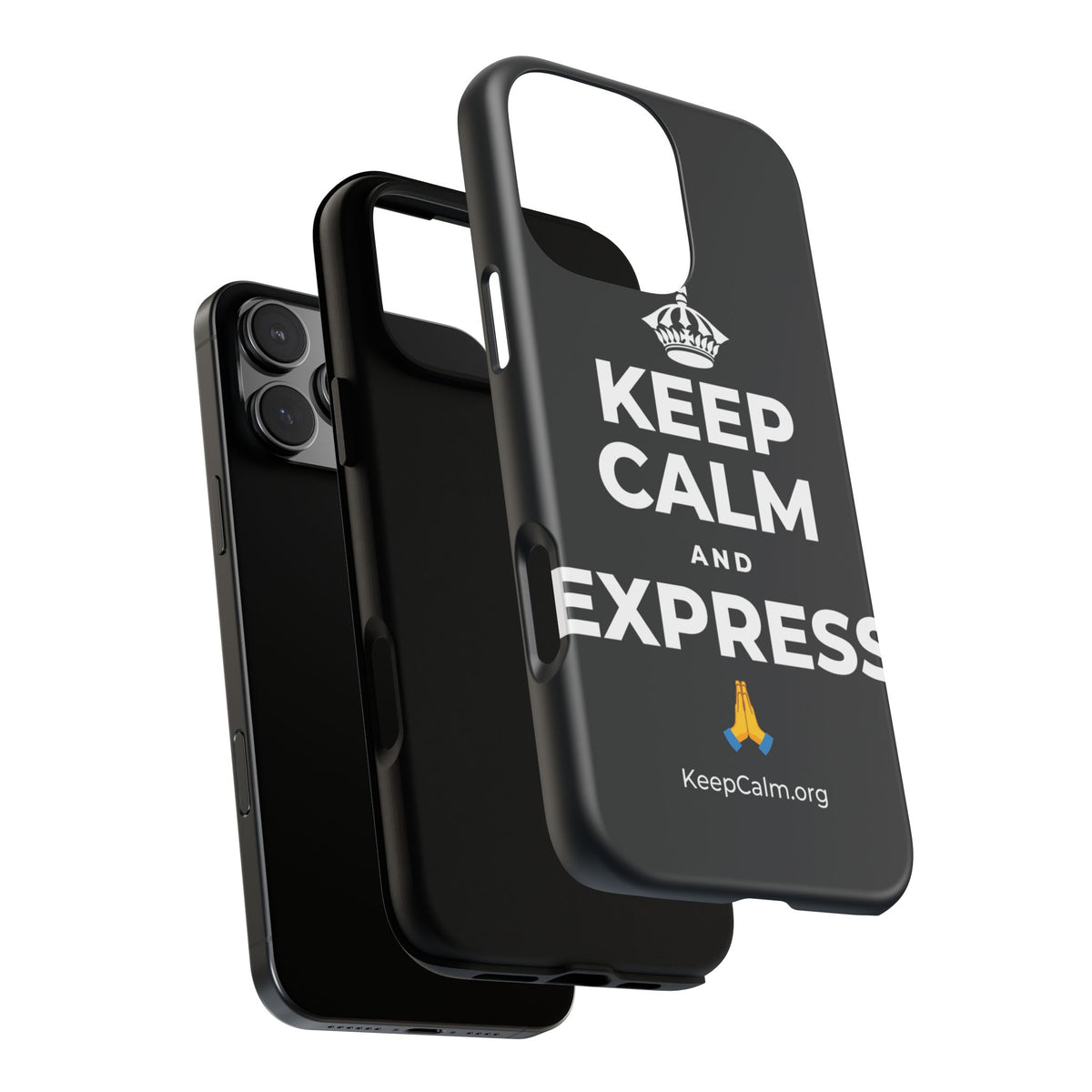 KEEP CALM AND EXPRESS 🙏 Phone Case (Dark)