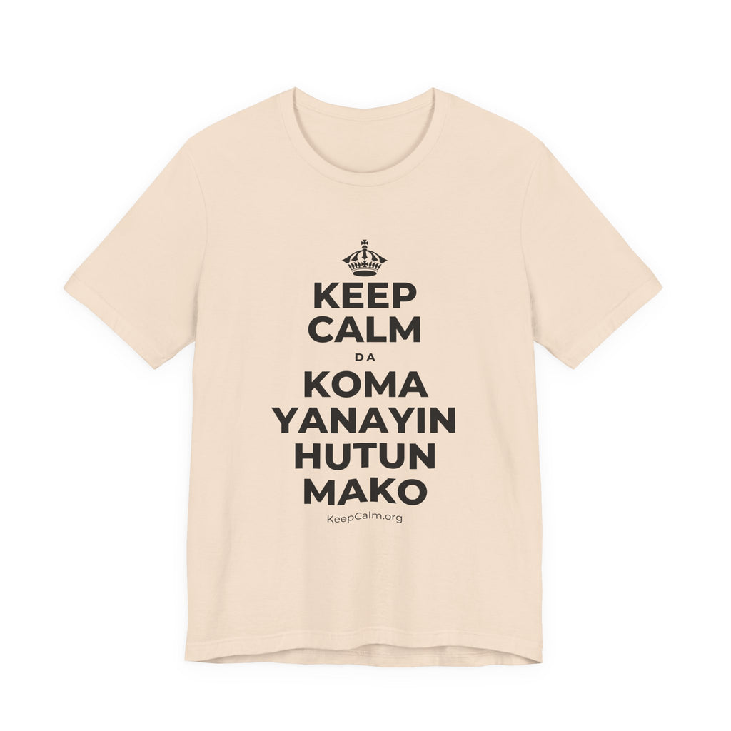 KEEP CALM DA KOMA YANAYIN HUTUN MAKO T-Shirt (Soft Cream–Heather Mauve)
