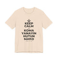 KEEP CALM DA KOMA YANAYIN HUTUN MAKO T-Shirt (Soft Cream–Heather Mauve)