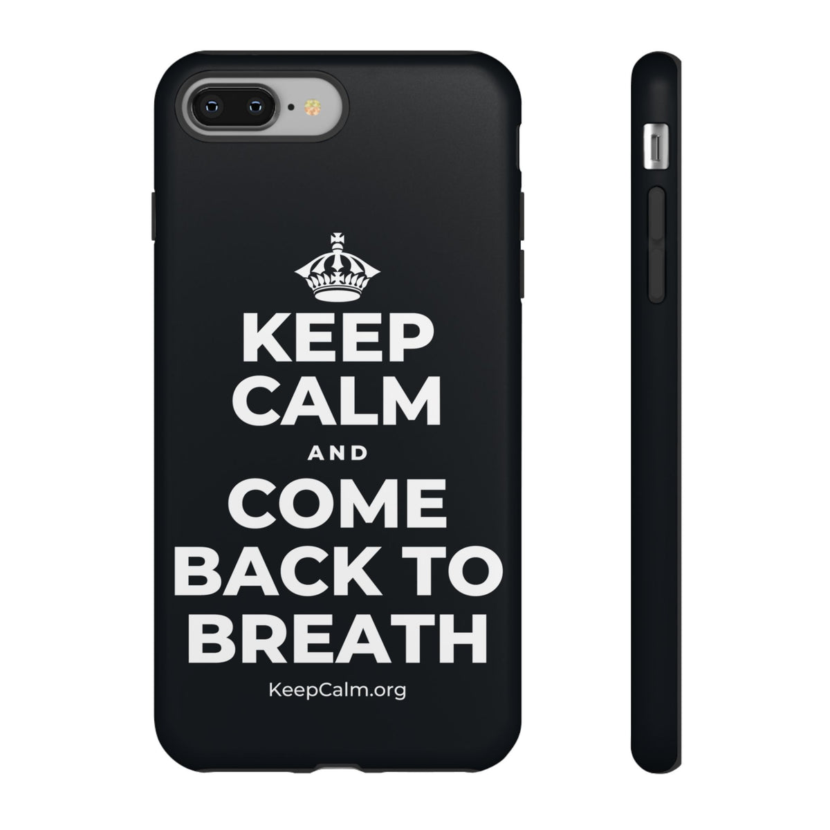 KEEP CALM AND COME BACK TO BREATH Phone Case (Dark)