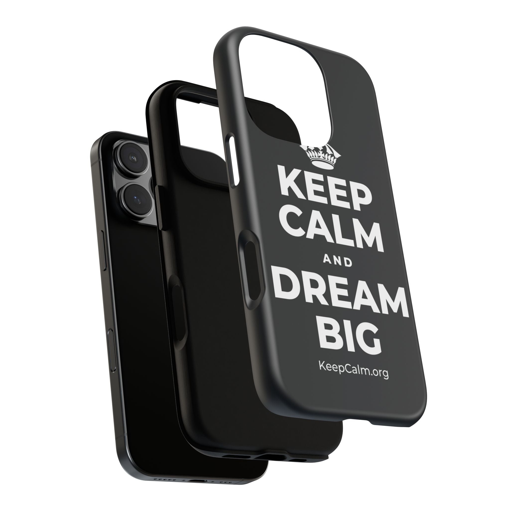 KEEP CALM AND DREAM BIG Phone Case (Dark)