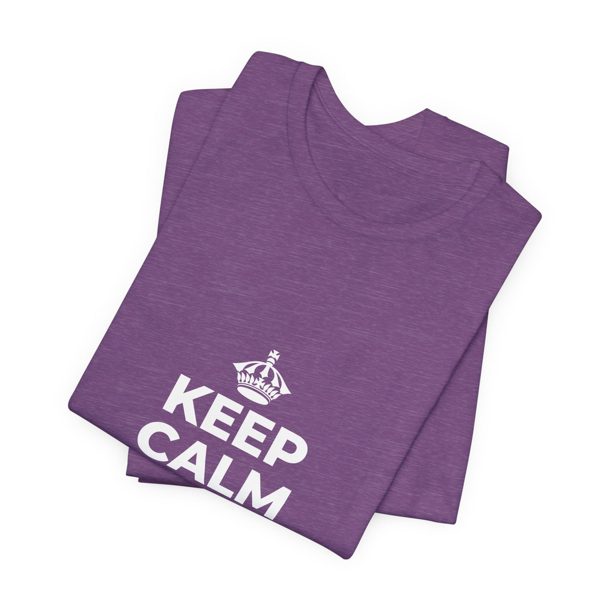 KEEP CALM AND UNCLENCH T-Shirt (Baby Blue–Silver)
