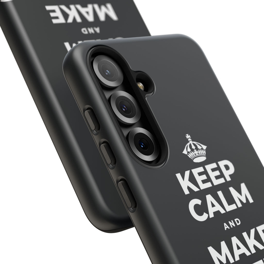 KEEP CALM AND MAKE SOMETHING TODAY Phone Case (Dark)