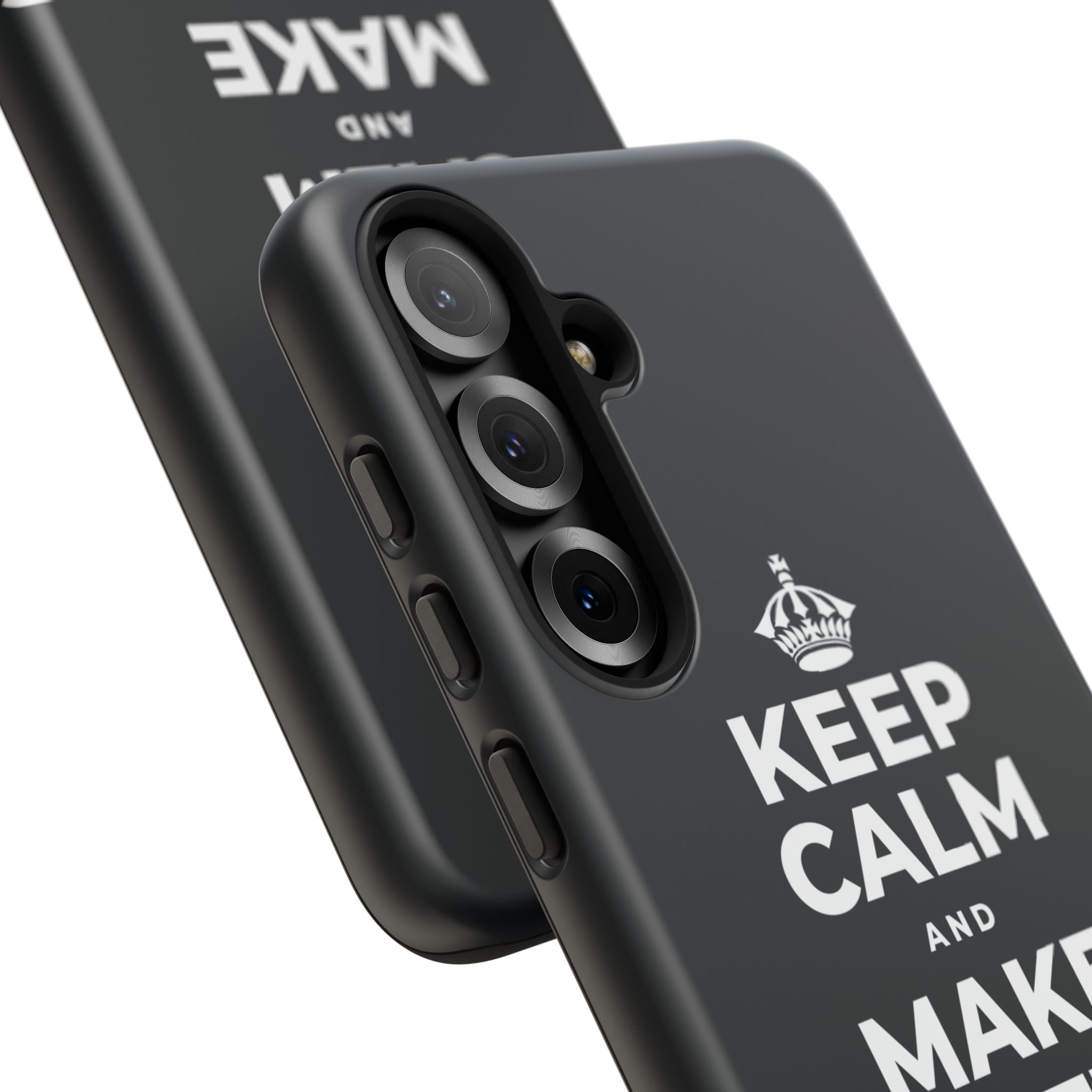 KEEP CALM AND MAKE SOMETHING TODAY Phone Case (Dark)
