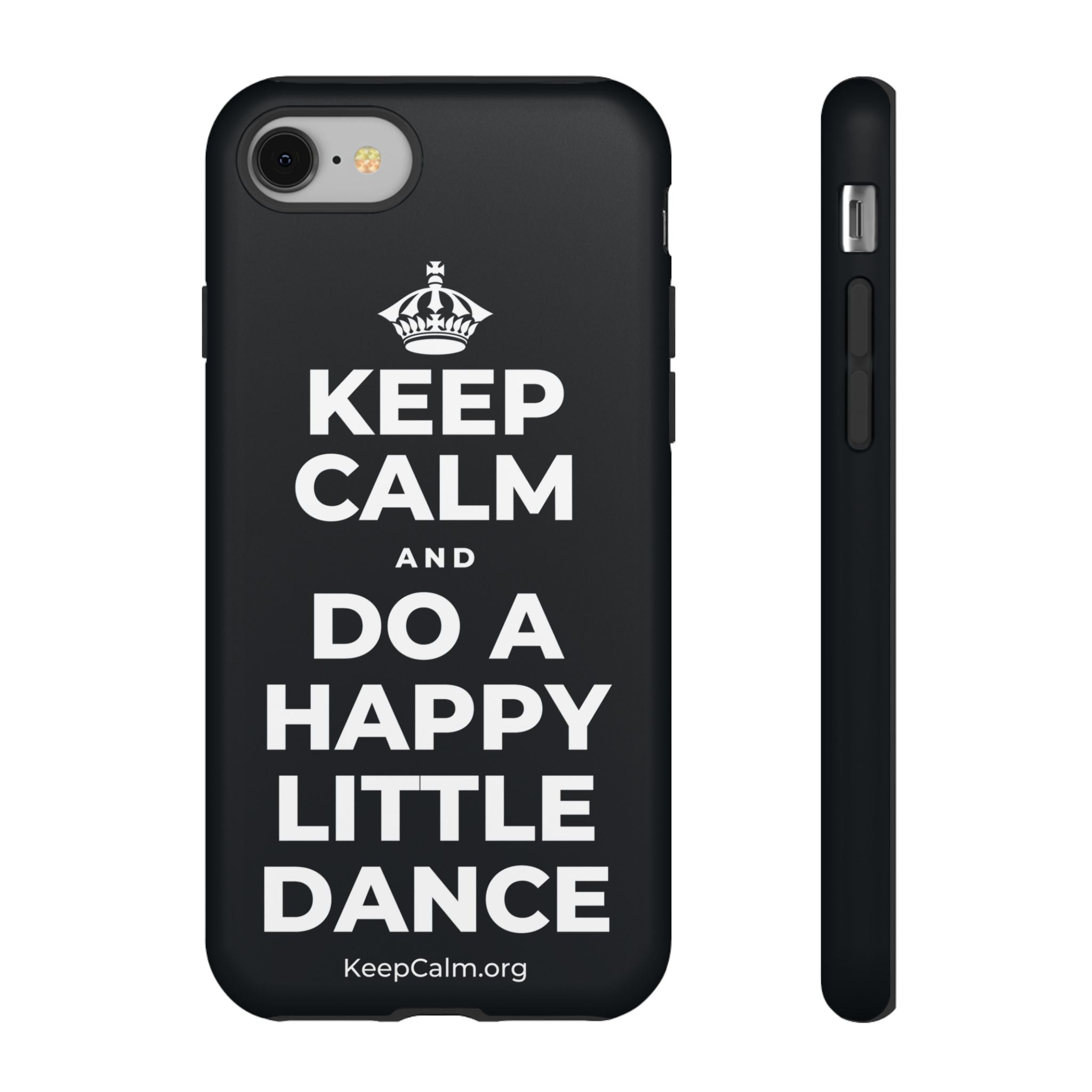 KEEP CALM AND DO A HAPPY LITTLE DANCE Phone Case (Dark)
