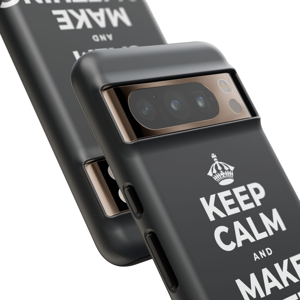 KEEP CALM AND MAKE SOMETHING TODAY Phone Case (Dark)