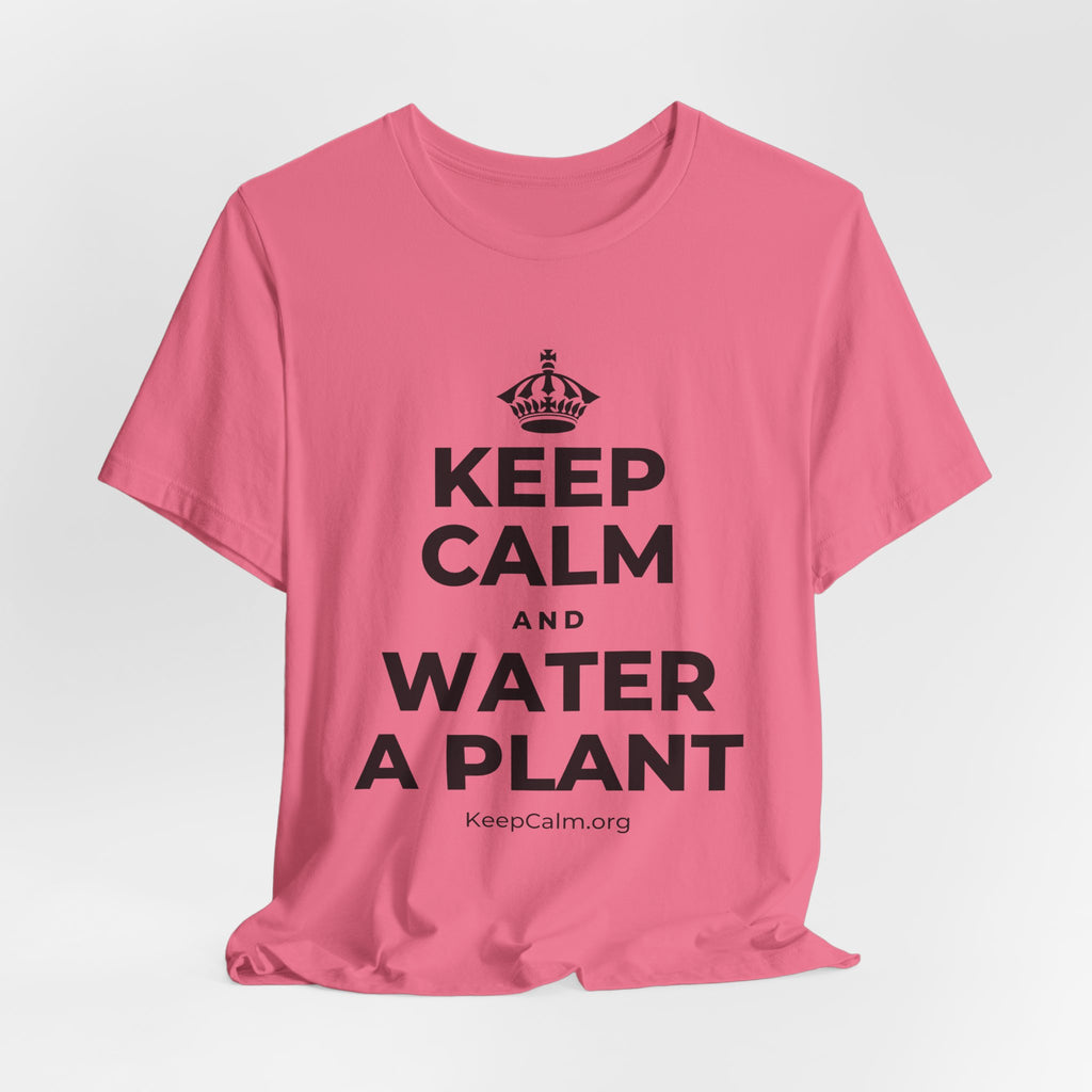 KEEP CALM AND WATER A PLANT T-Shirt (Military Green–Autumn)