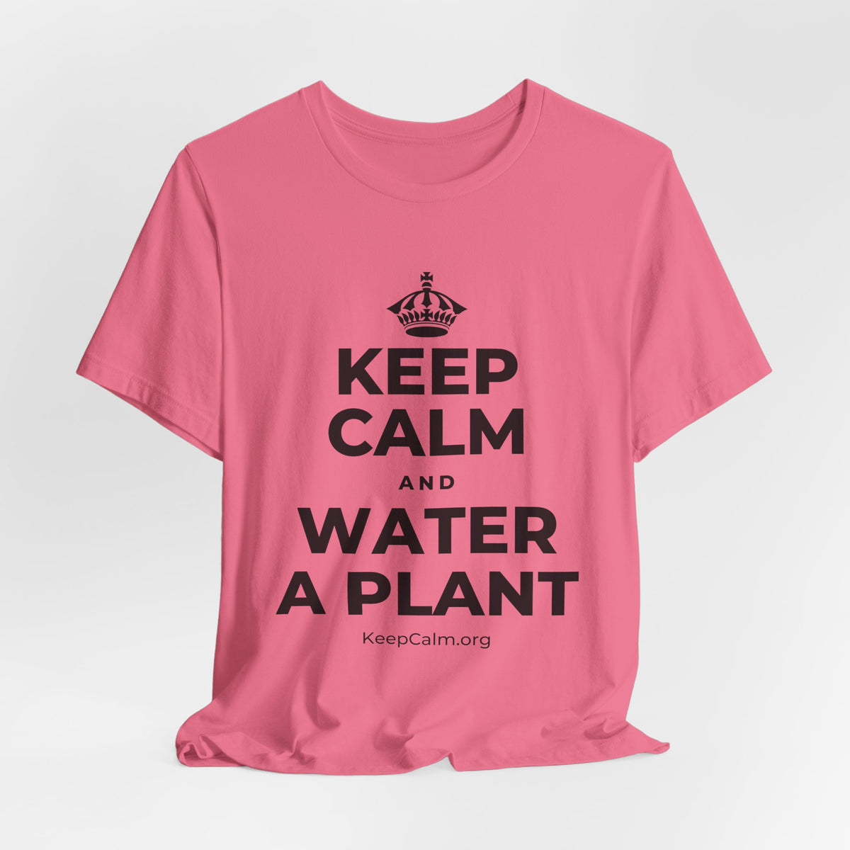 KEEP CALM AND WATER A PLANT T-Shirt (Military Green–Autumn)