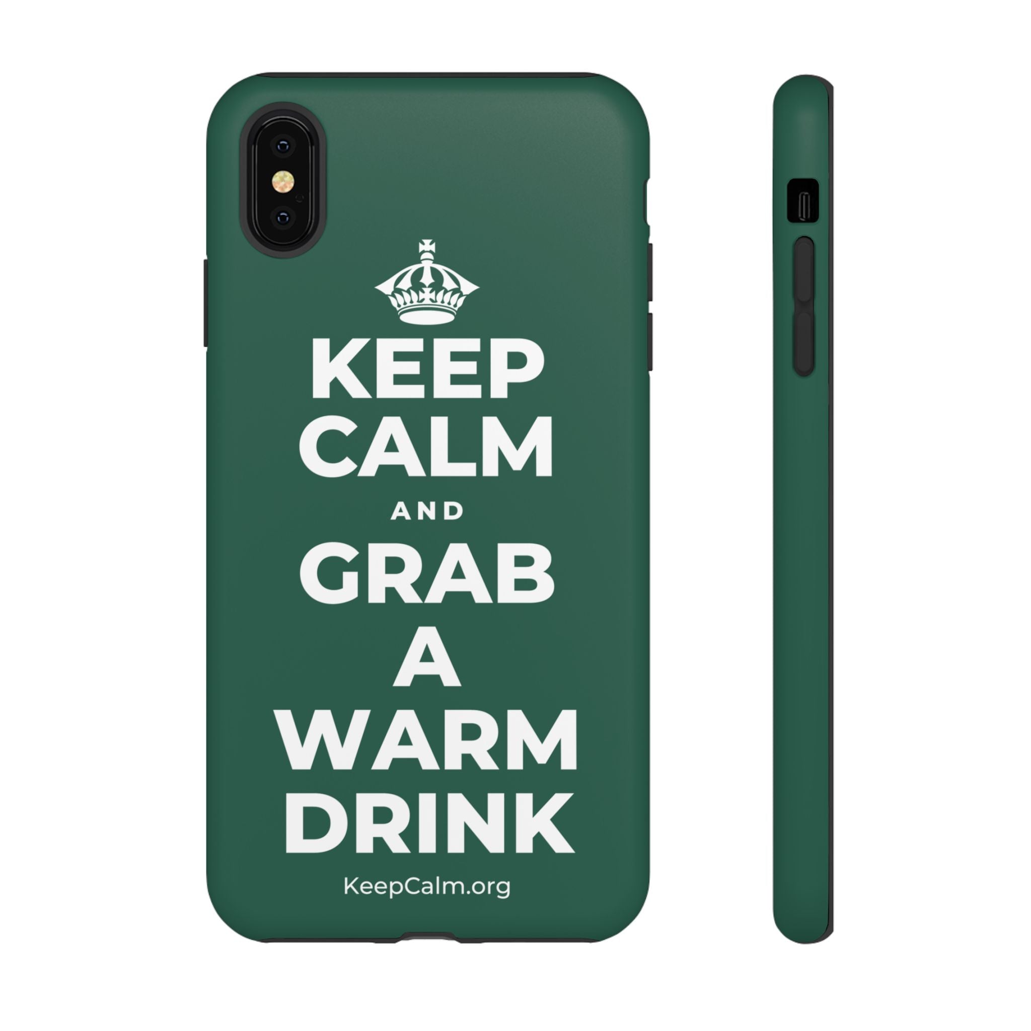 KEEP CALM AND GRAB A WARM DRINK Phone Case