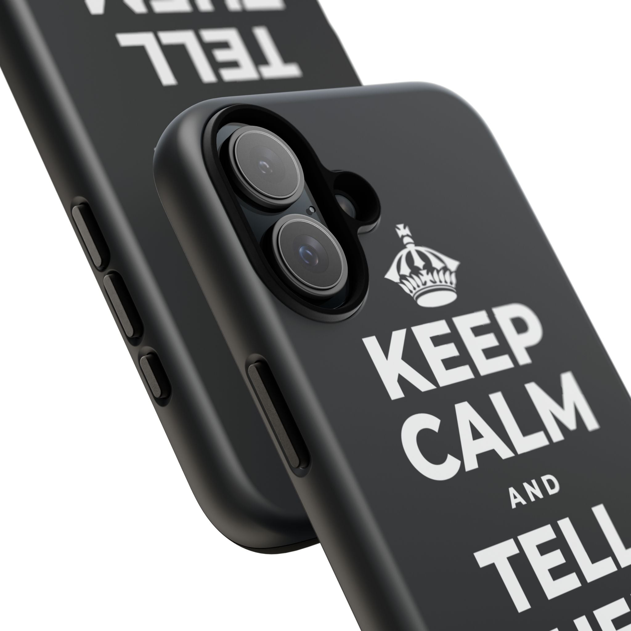 KEEP CALM AND TELL THEM YOU CARE Phone Case (Dark)