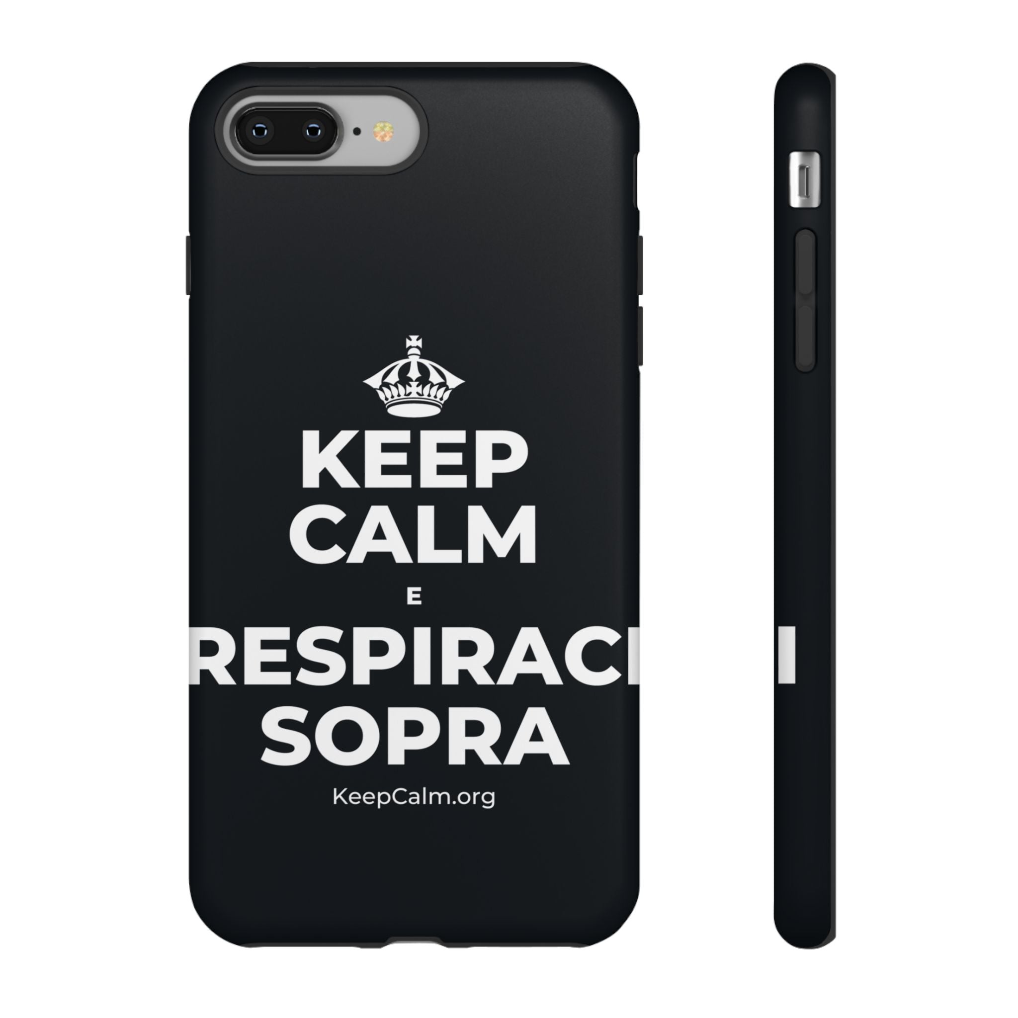 KEEP CALM E RESPIRACI SOPRA Phone Case (Dark)
