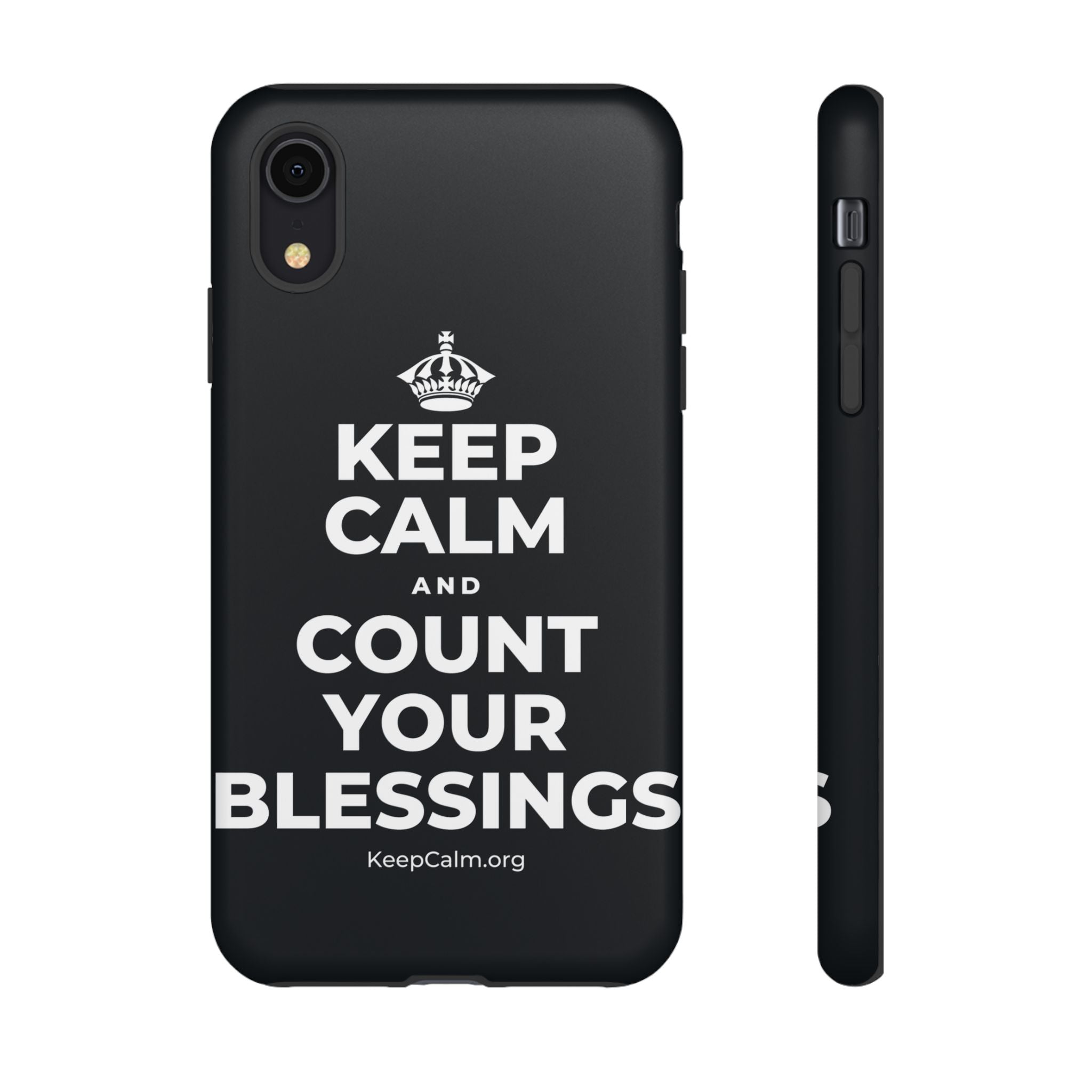 KEEP CALM AND COUNT YOUR BLESSINGS Phone Case (Dark)