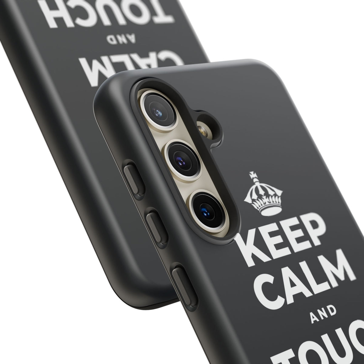 KEEP CALM AND TOUCH SOME GRASS Phone Case (Dark)