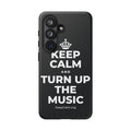 KEEP CALM AND TURN UP THE MUSIC Phone Case (Dark)