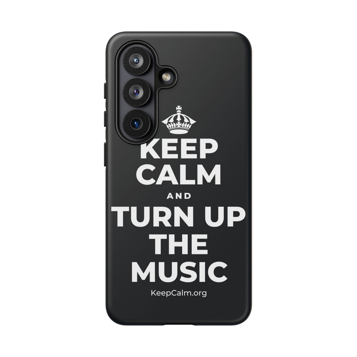 KEEP CALM AND TURN UP THE MUSIC Phone Case (Dark)