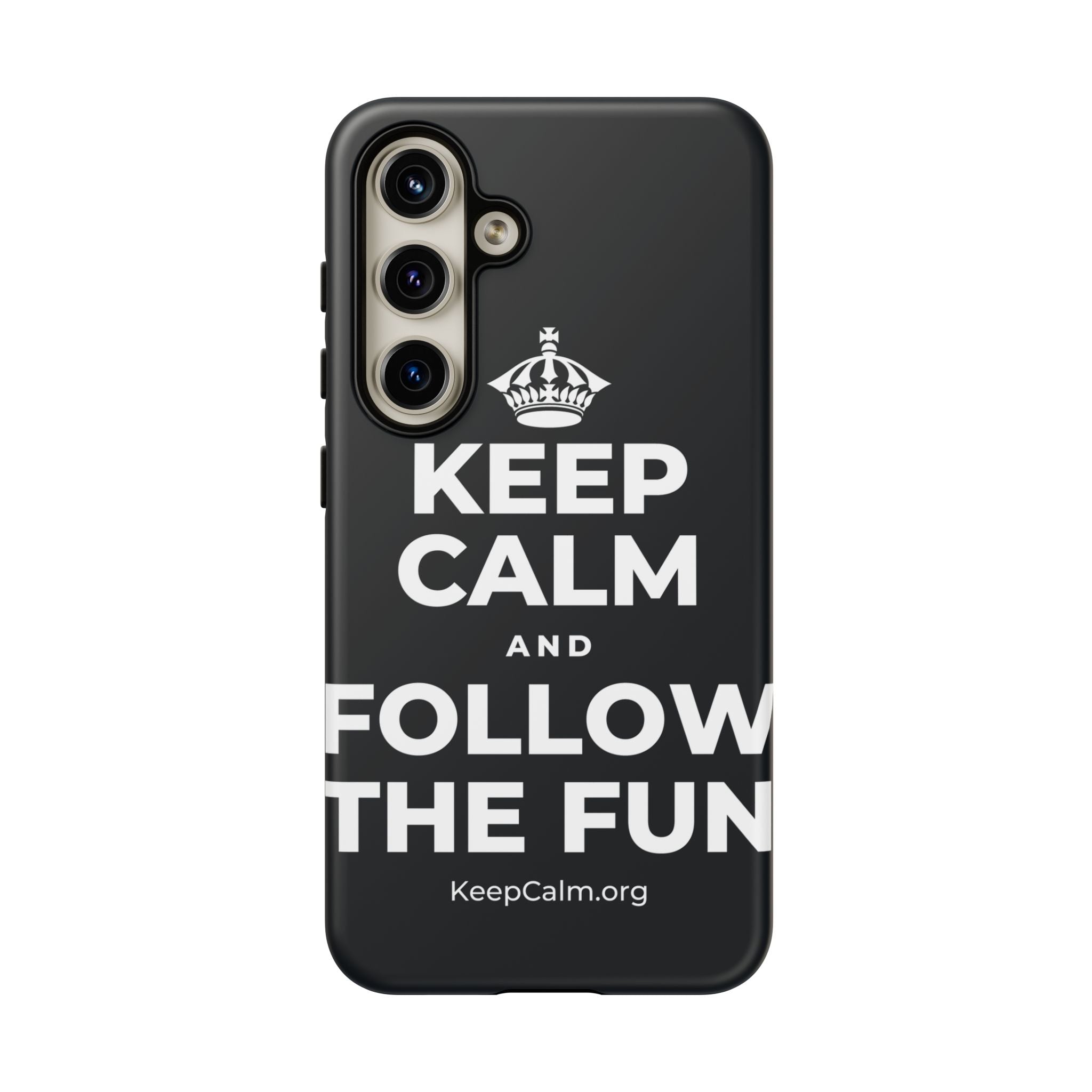 KEEP CALM AND FOLLOW THE FUN Phone Case (Dark)