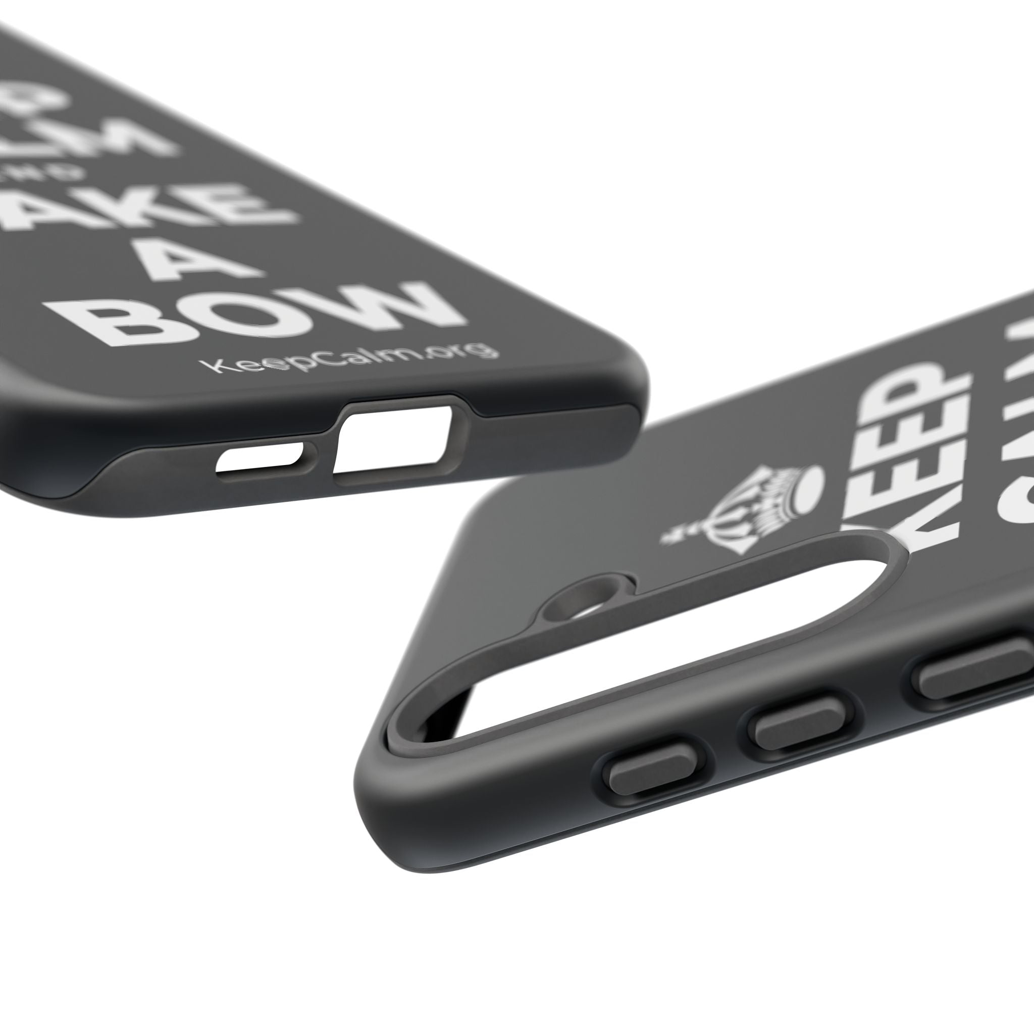 KEEP CALM AND TAKE A BOW Phone Case (Dark)