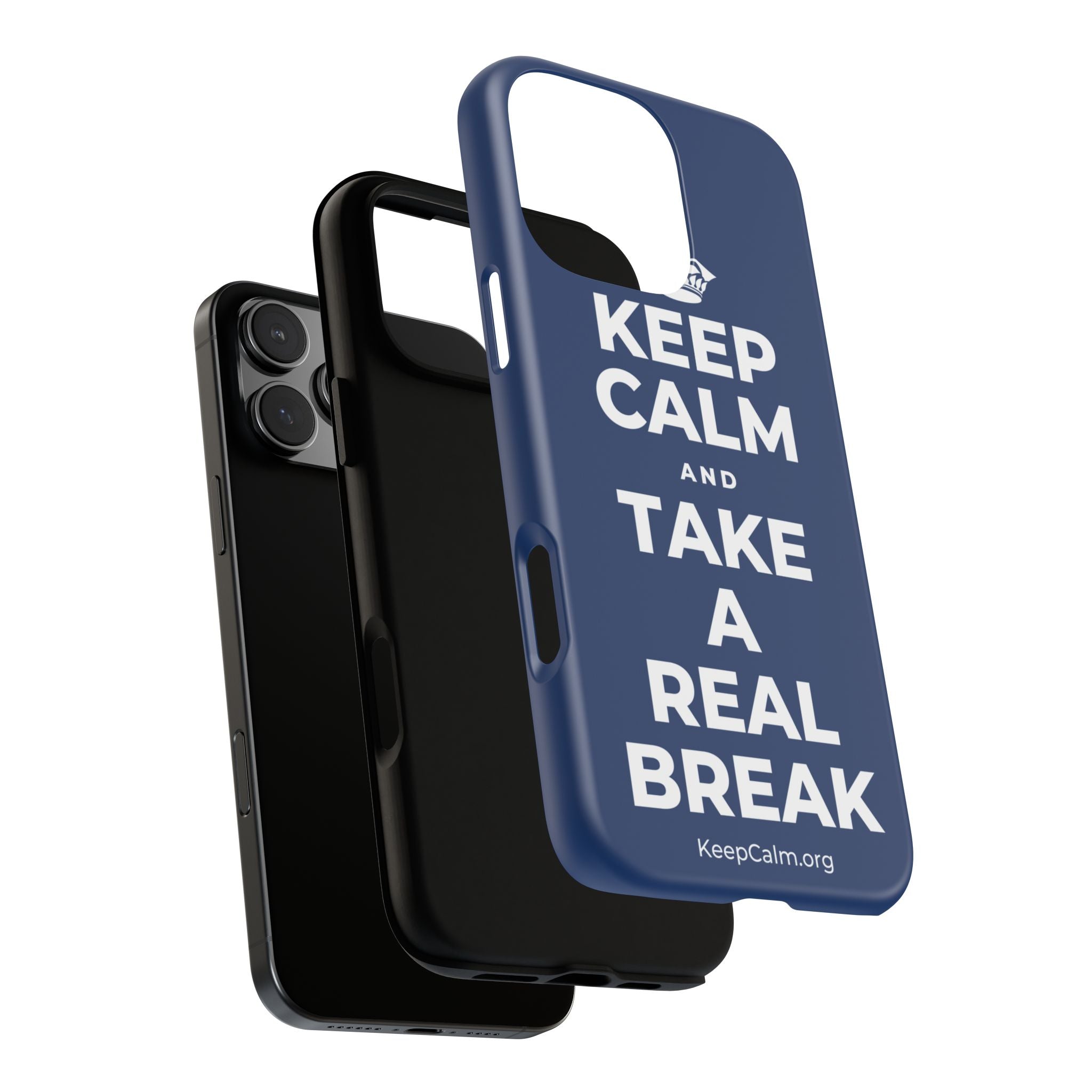 KEEP CALM AND TAKE A REAL BREAK Phone Case