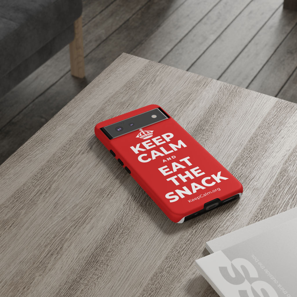 KEEP CALM AND EAT THE SNACK Phone Case