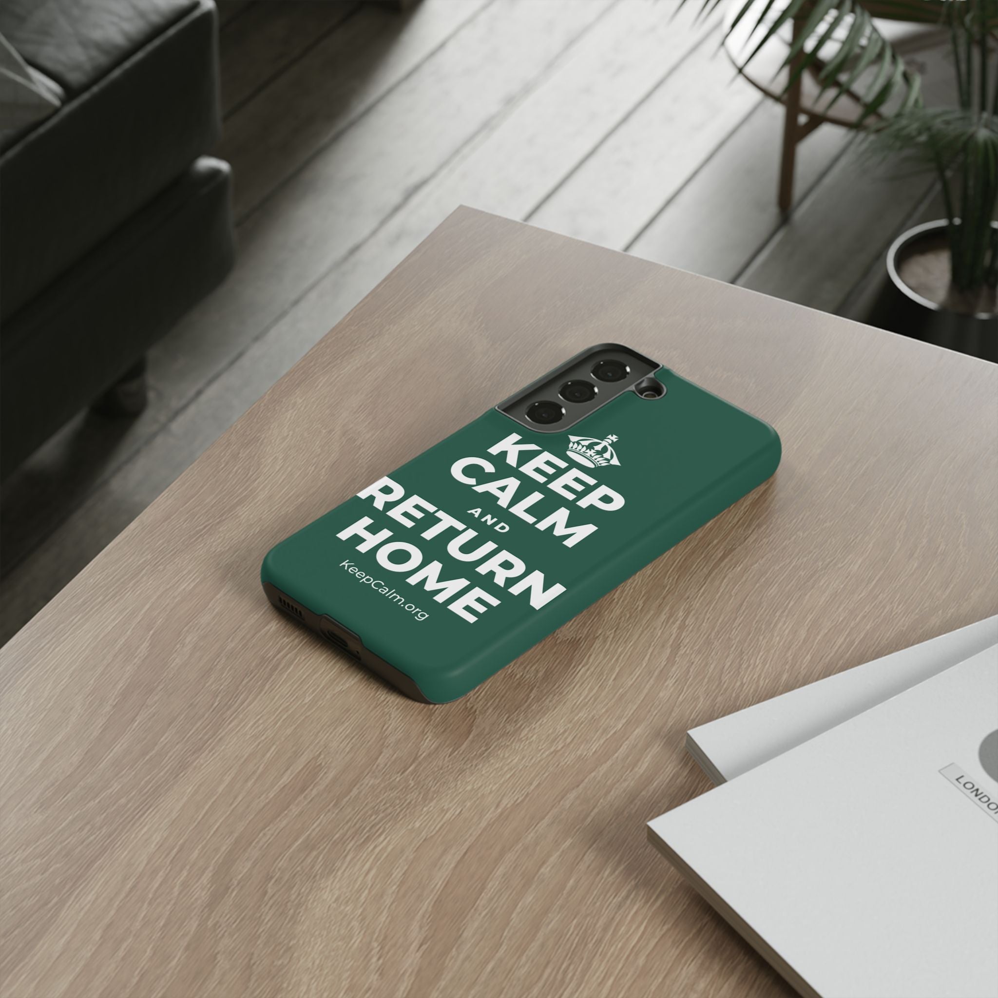 KEEP CALM AND RETURN HOME Phone Case