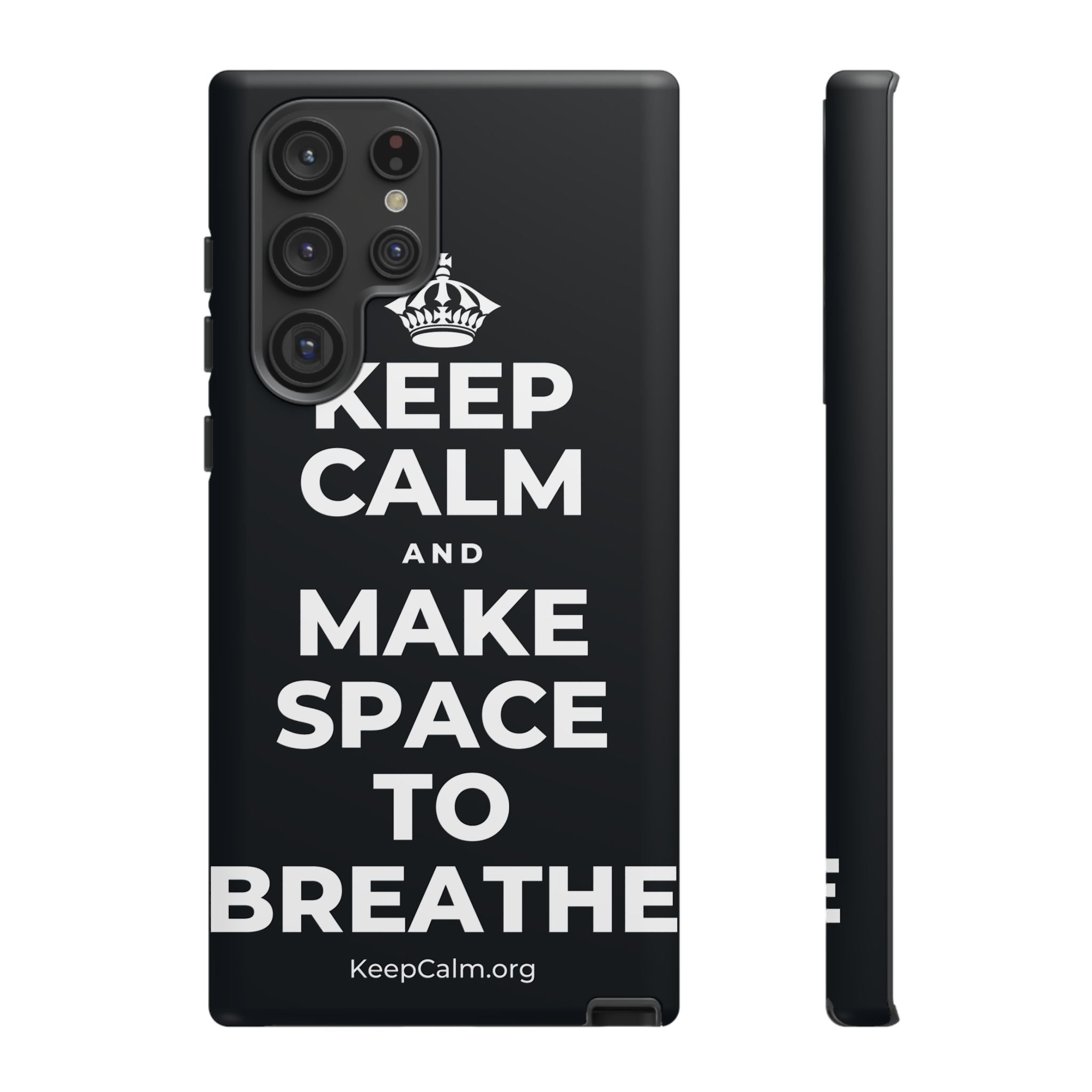 KEEP CALM AND MAKE SPACE TO BREATHE Phone Case (Dark)